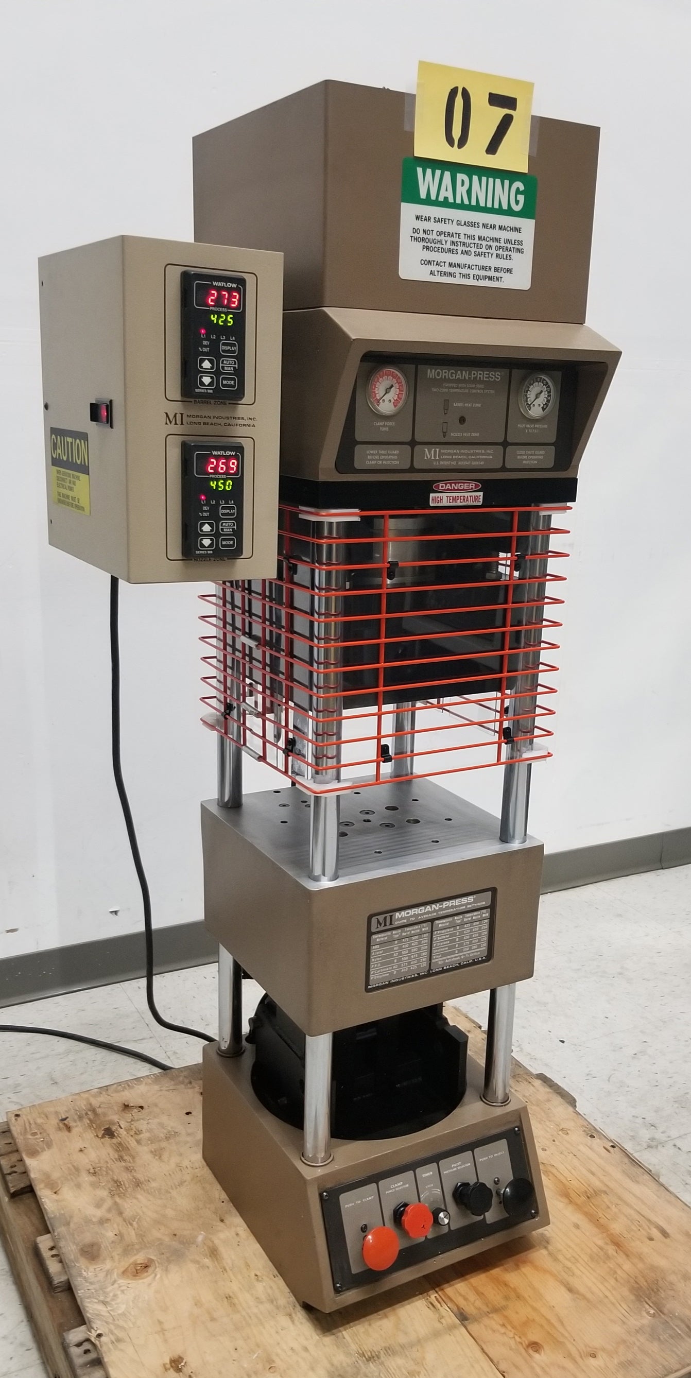 Used Morgan Press G-55T Injection Molding Press