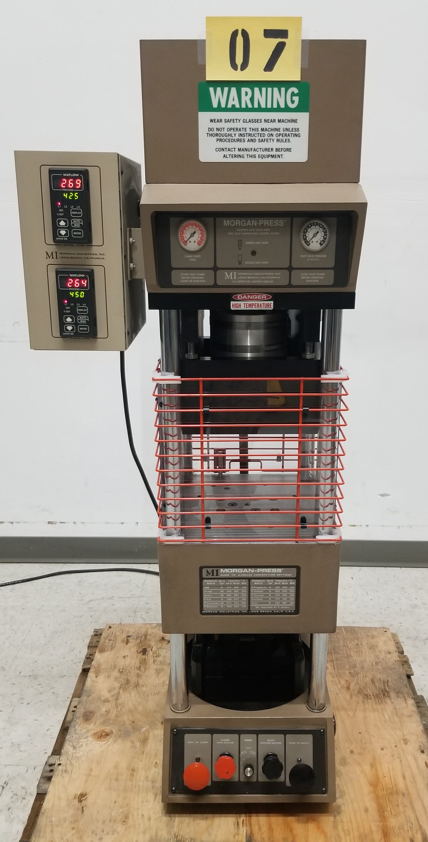 Used Morgan Press G-55T Injection Molding Press