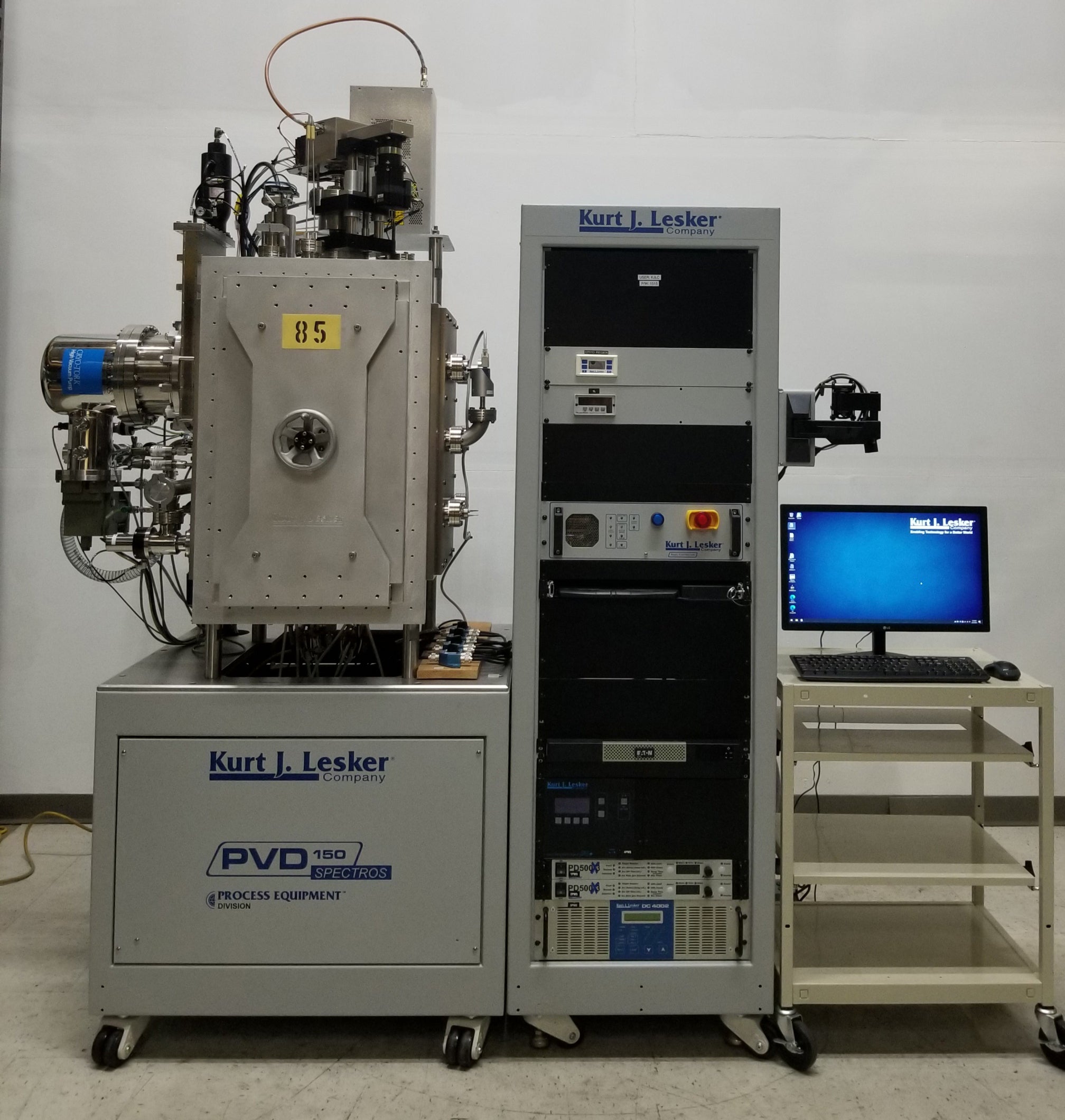 Kurt J Lesker PVD 150 Mini Spectros RF/DC Magnetron Sputtering Thin Film Deposition System