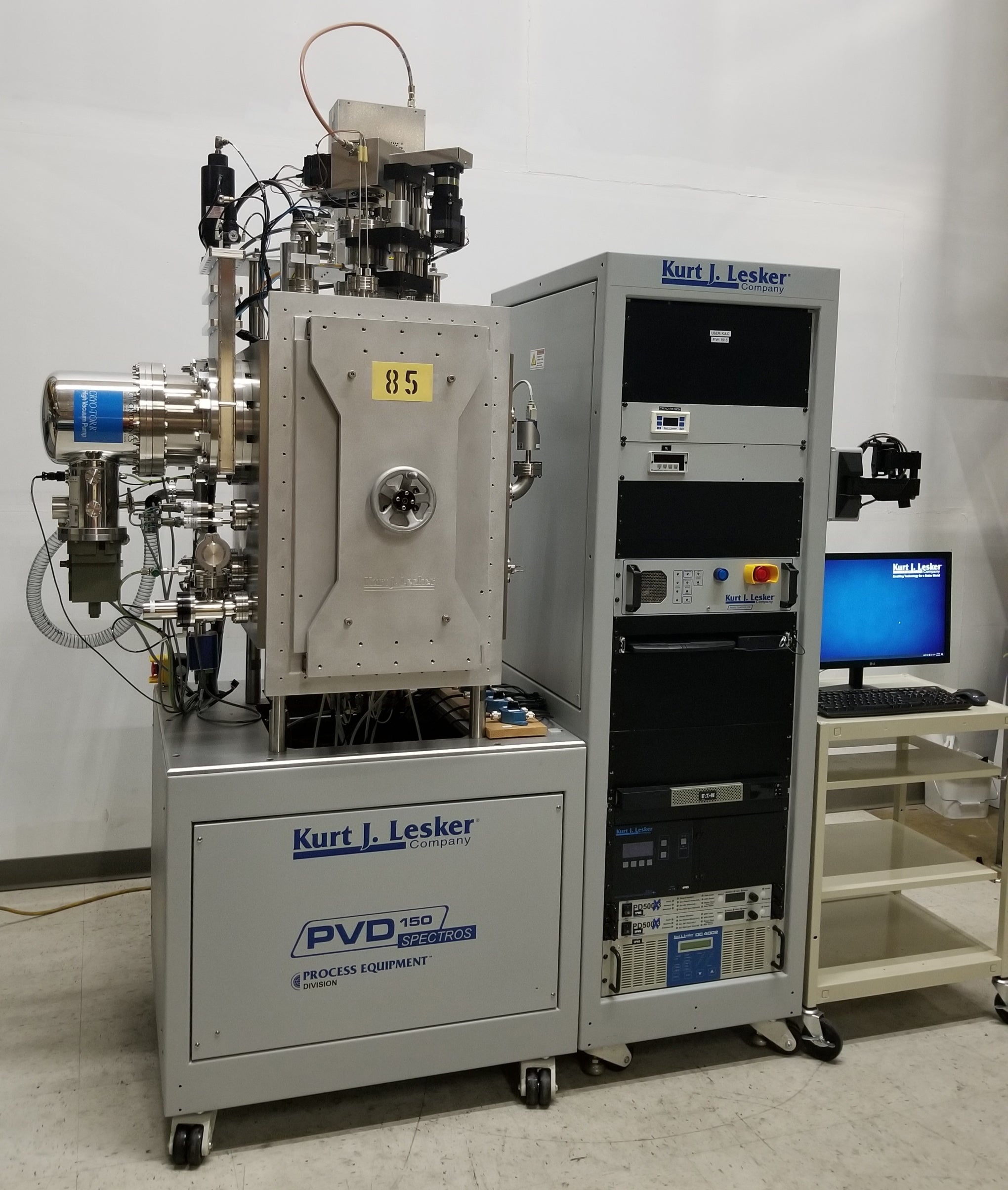 Kurt J Lesker PVD 150 Mini Spectros RF/DC Magnetron Sputtering Thin Film Deposition System