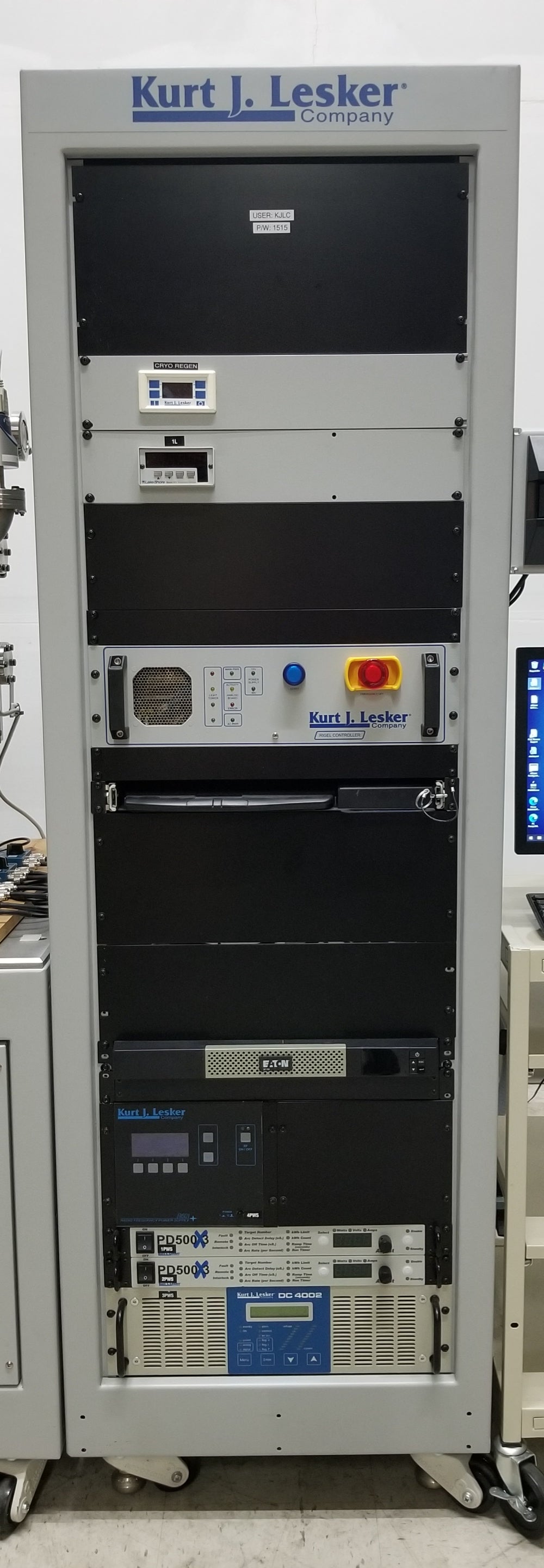 Kurt J Lesker PVD 150 Mini Spectros RF/DC Magnetron Sputtering Thin Film Deposition System