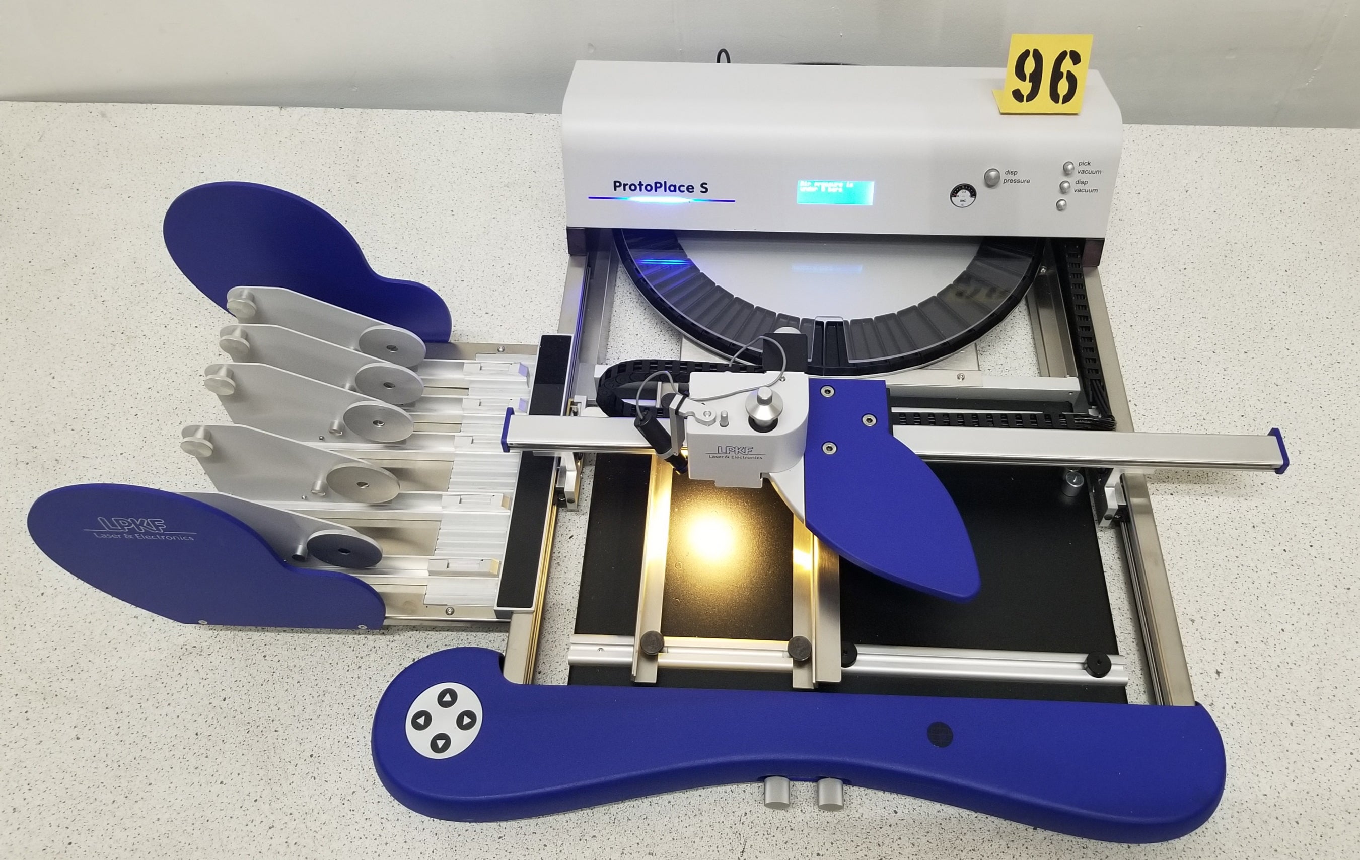 Used LPKF ProtoPlace S Semiautomatic SMT Pick &amp; Place Assembly Unit