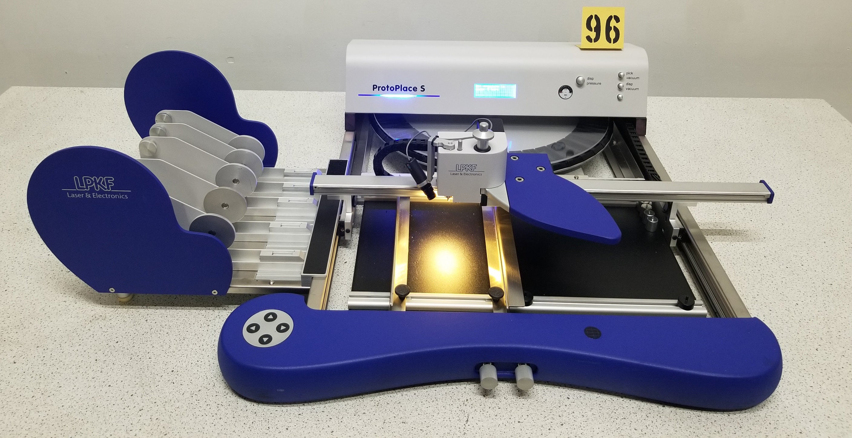 Used LPKF ProtoPlace S Semiautomatic SMT Pick &amp; Place Assembly Unit