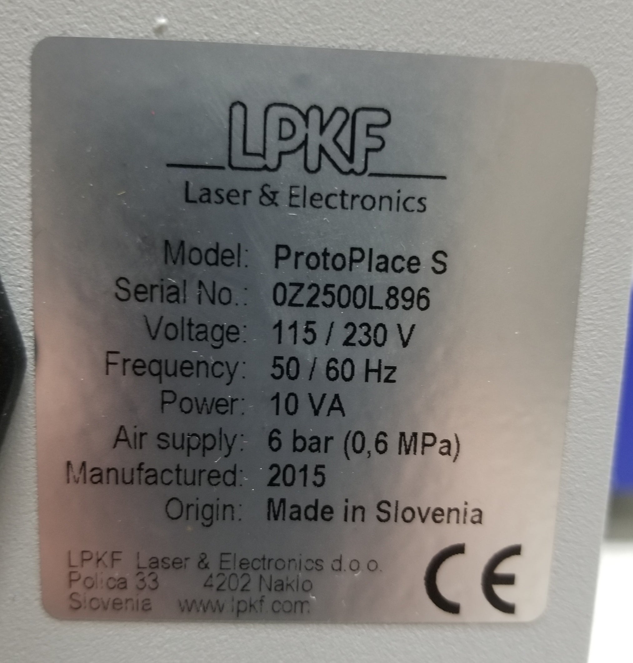 Used LPKF ProtoPlace S Semiautomatic SMT Pick &amp; Place Assembly Unit
