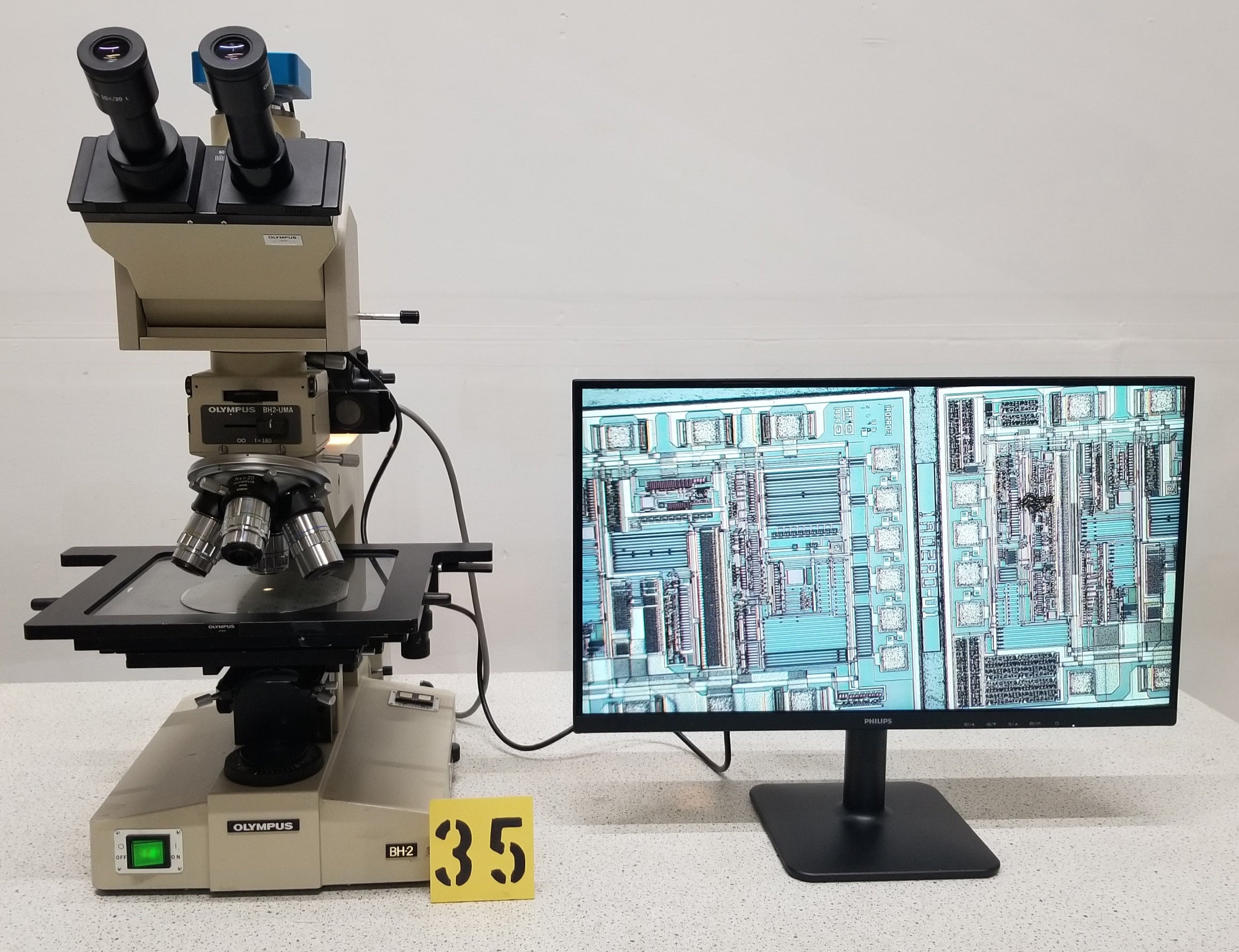 Used Olympus BH-2 MJLT Nomarski Inspection Microscope