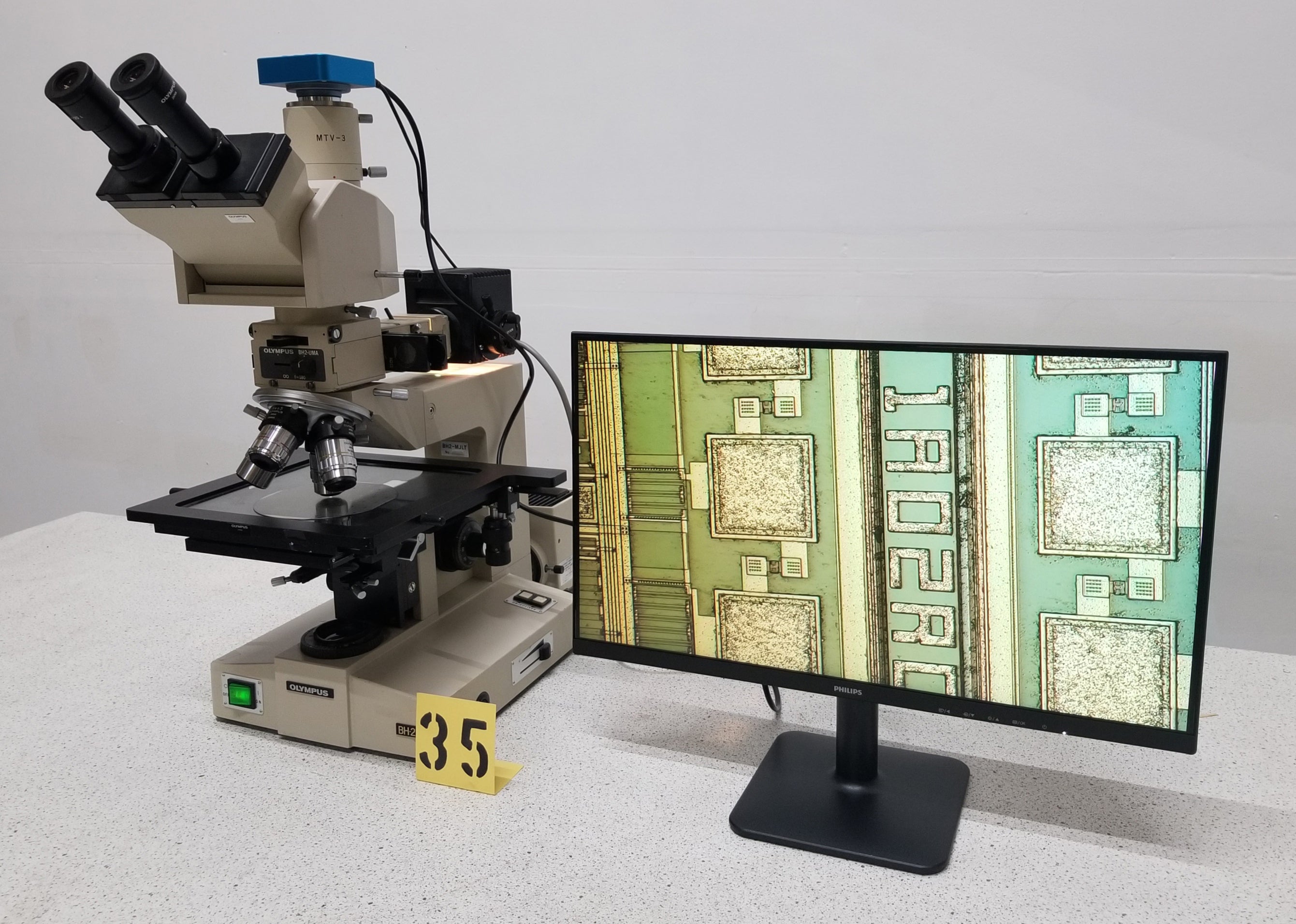 Used Olympus BH-2 MJLT Nomarski Inspection Microscope