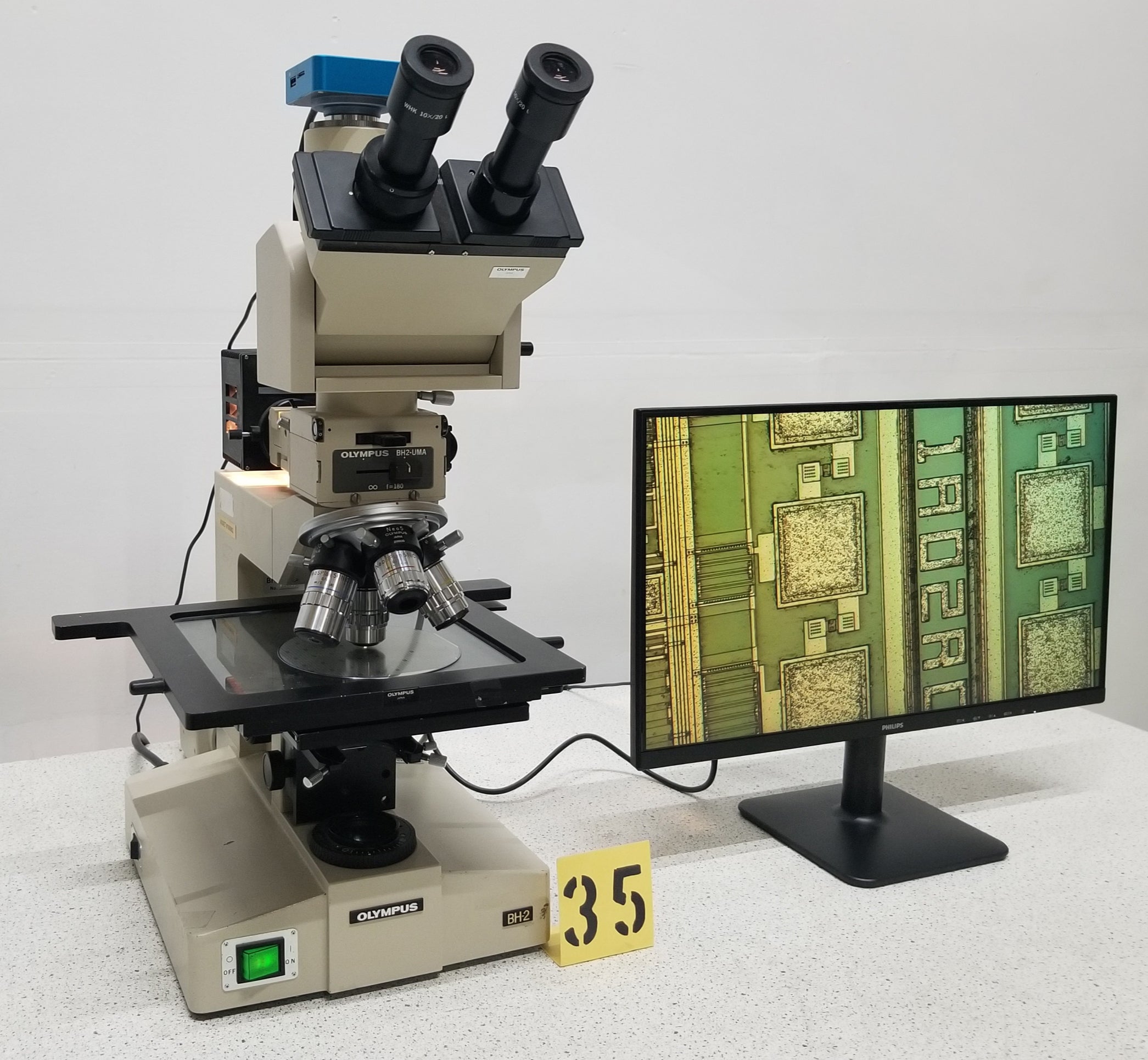 Used Olympus BH-2 MJLT Nomarski Inspection Microscope