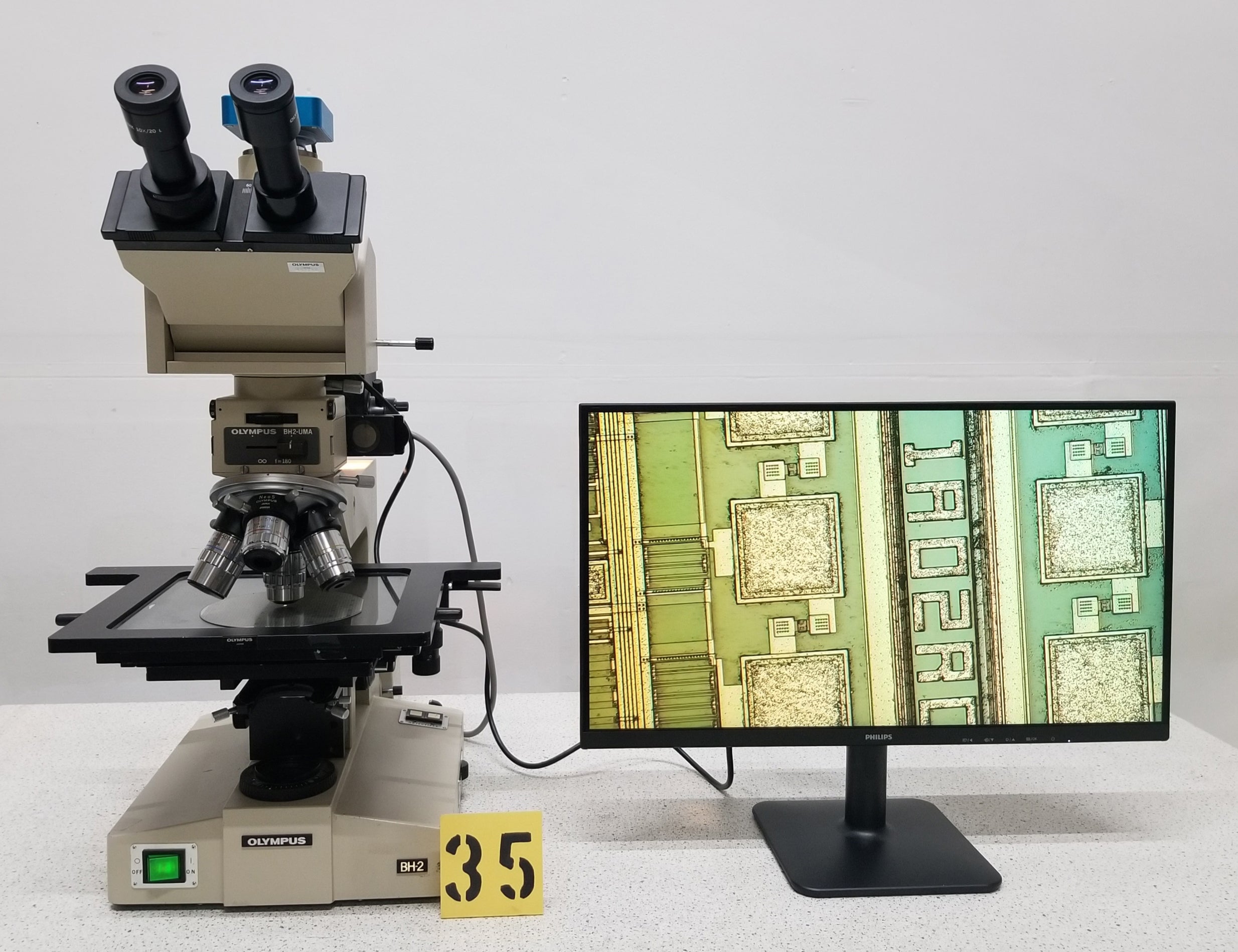 Used Olympus BH-2 MJLT Nomarski Inspection Microscope