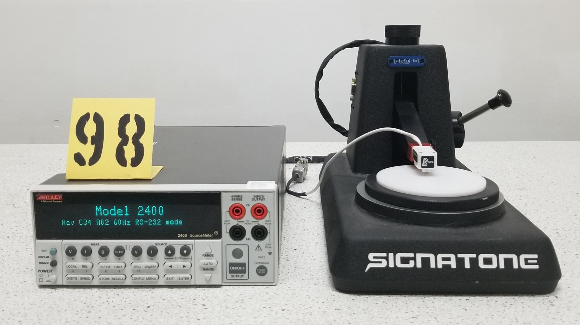 Used Signatone PRO4-4050 Four Point Probe Resistivity Measuring System