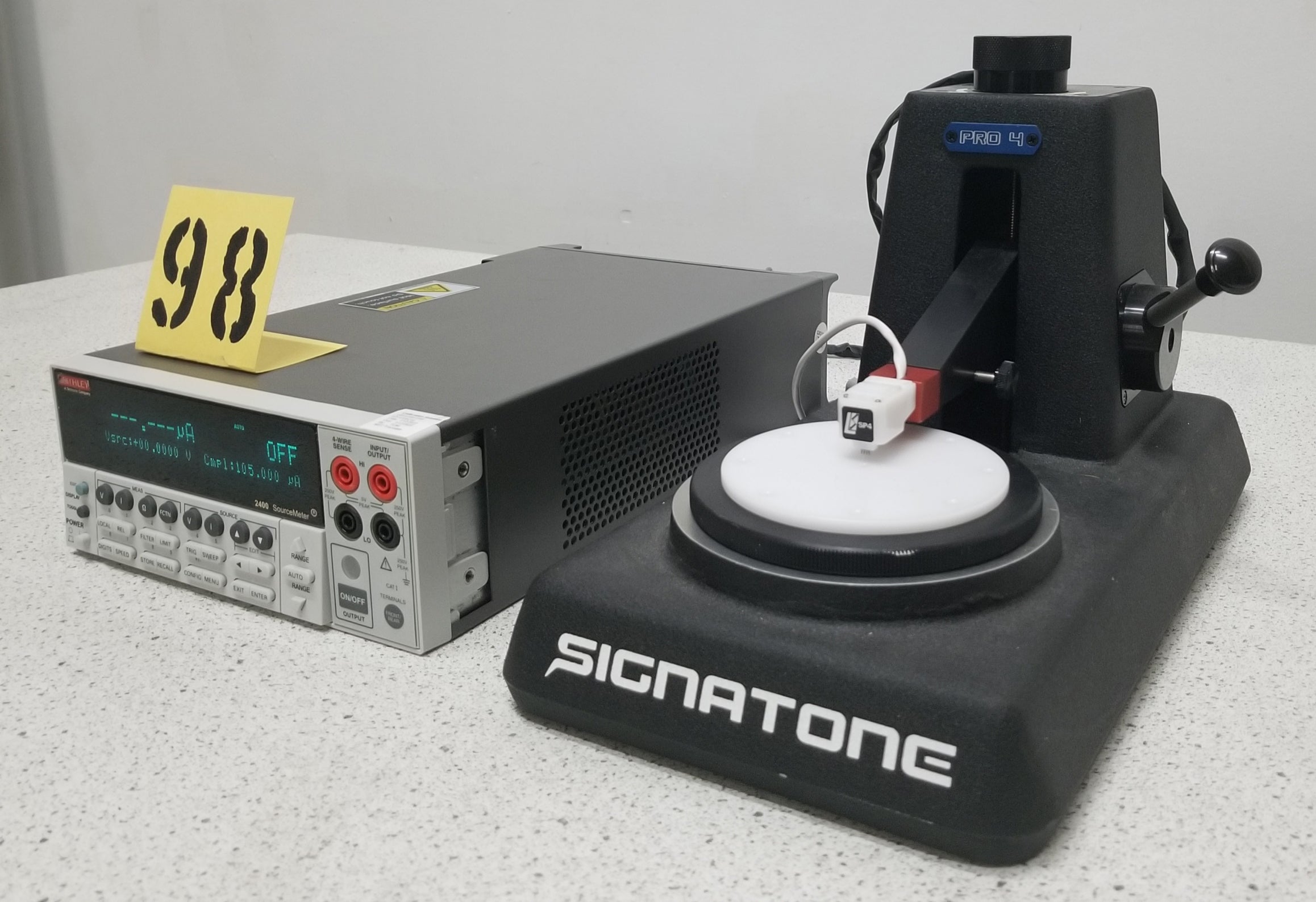 Used Signatone PRO4-4050 Four Point Probe Resistivity Measuring System