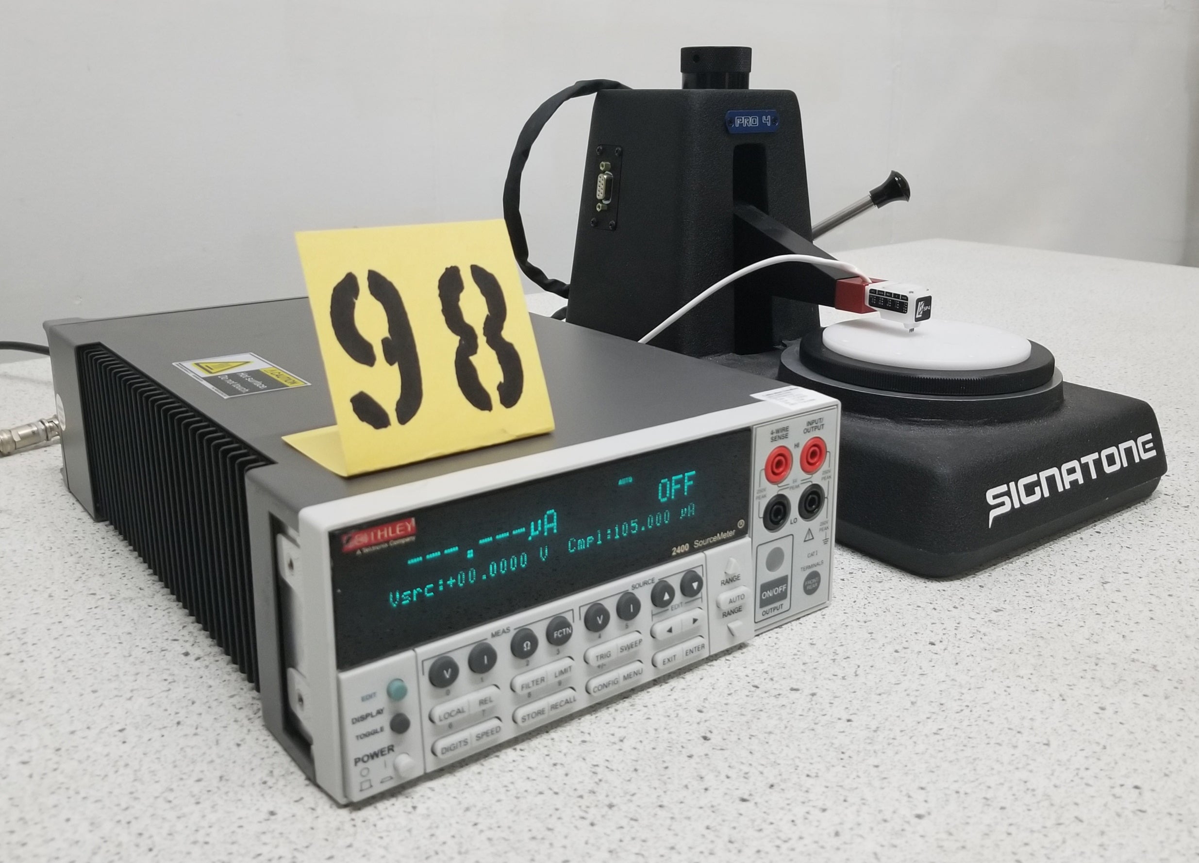 Used Signatone PRO4-4050 Four Point Probe Resistivity Measuring System