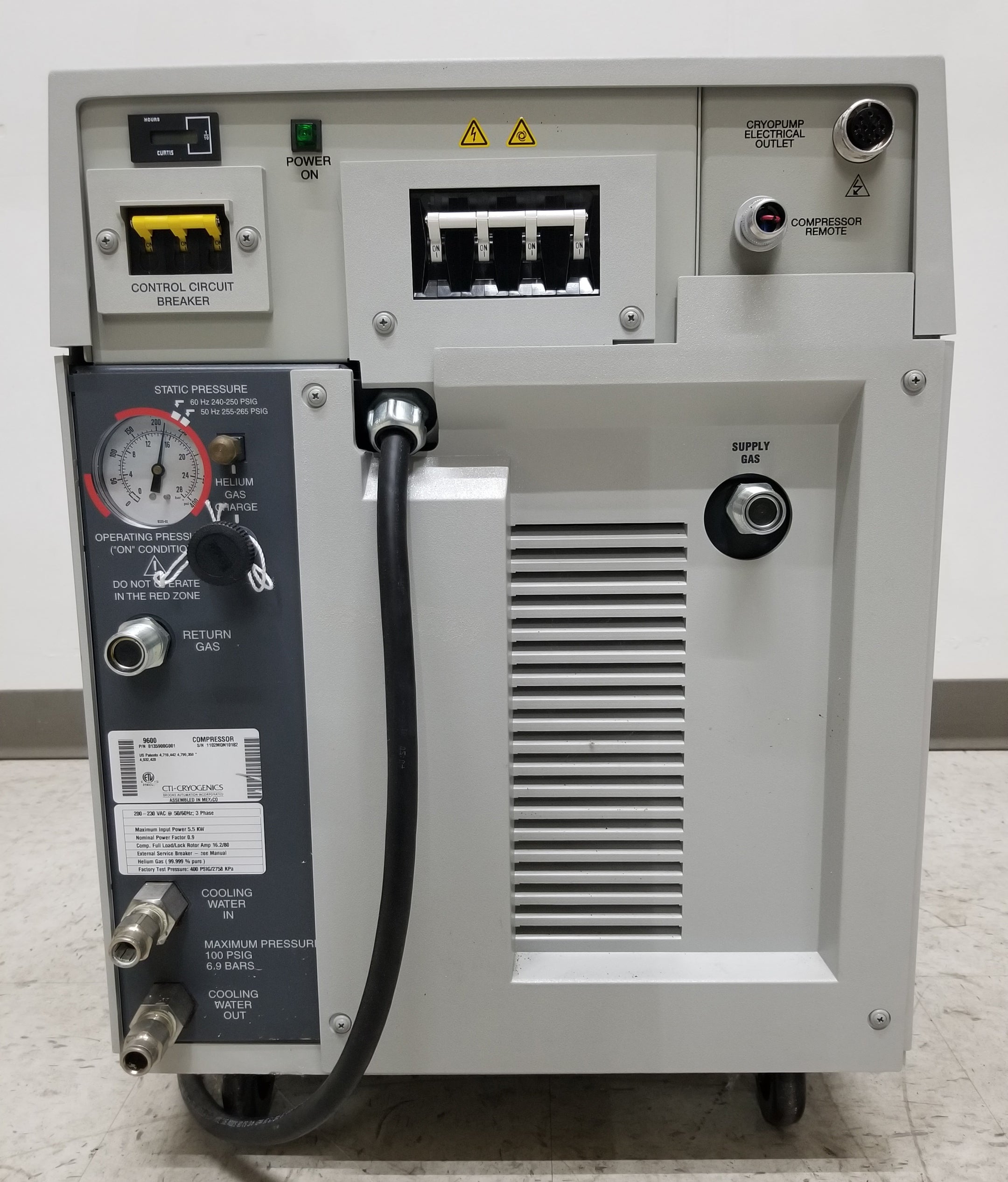 Used CTI-Cryogenics 9600 Cryo Compressor