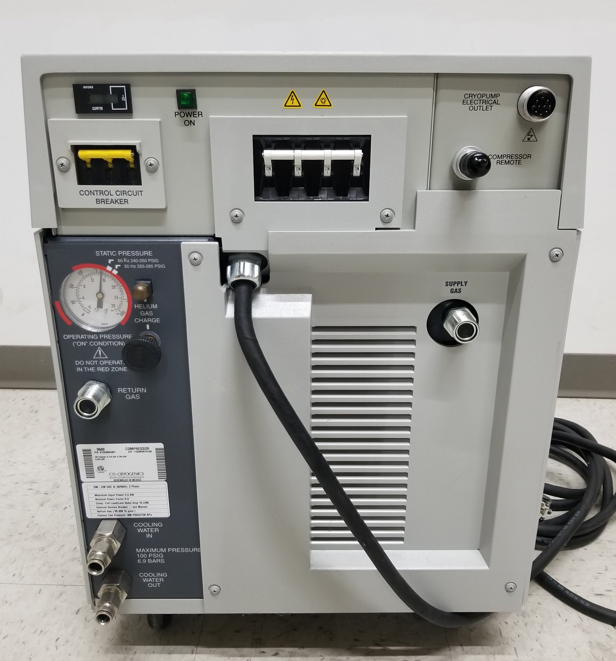 Used CTI-Cryogenics 9600 Cryo Compressor
