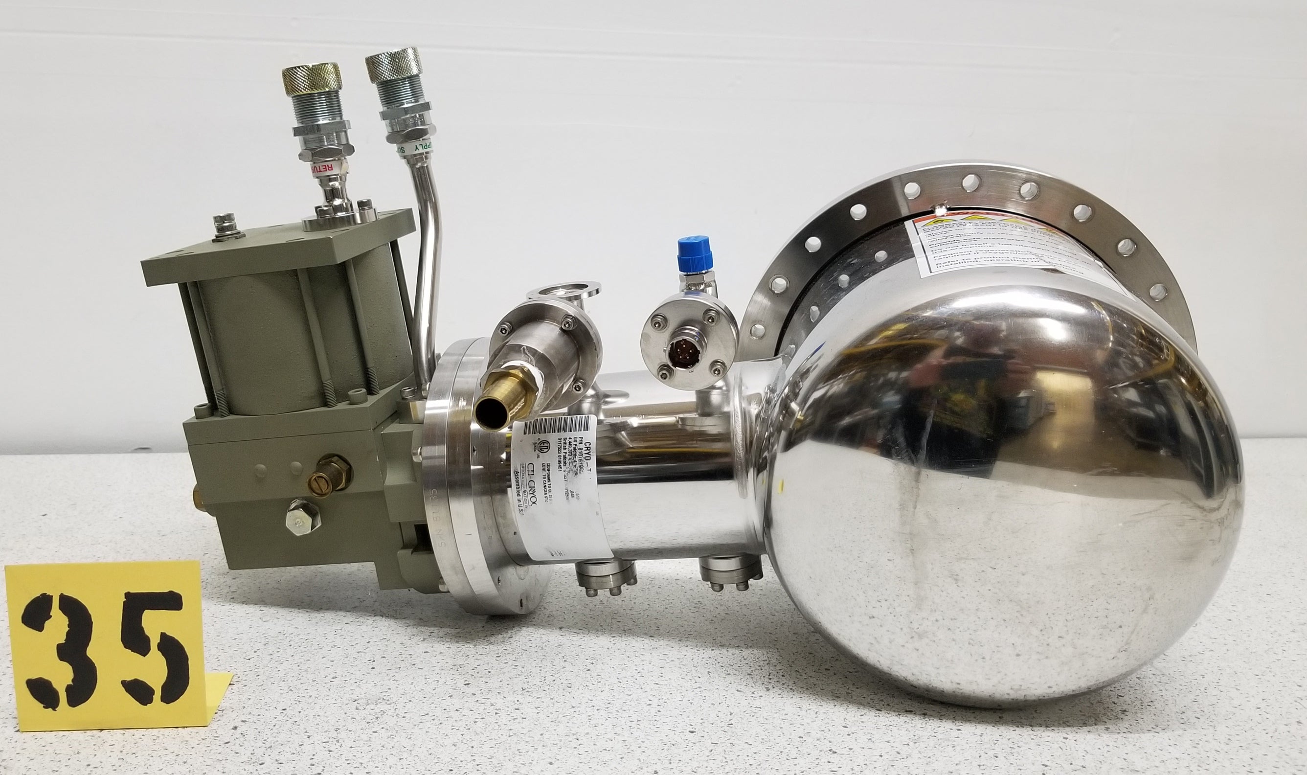 Used CTI CRYO-TORR 8F Cryopump with Conflat Flange