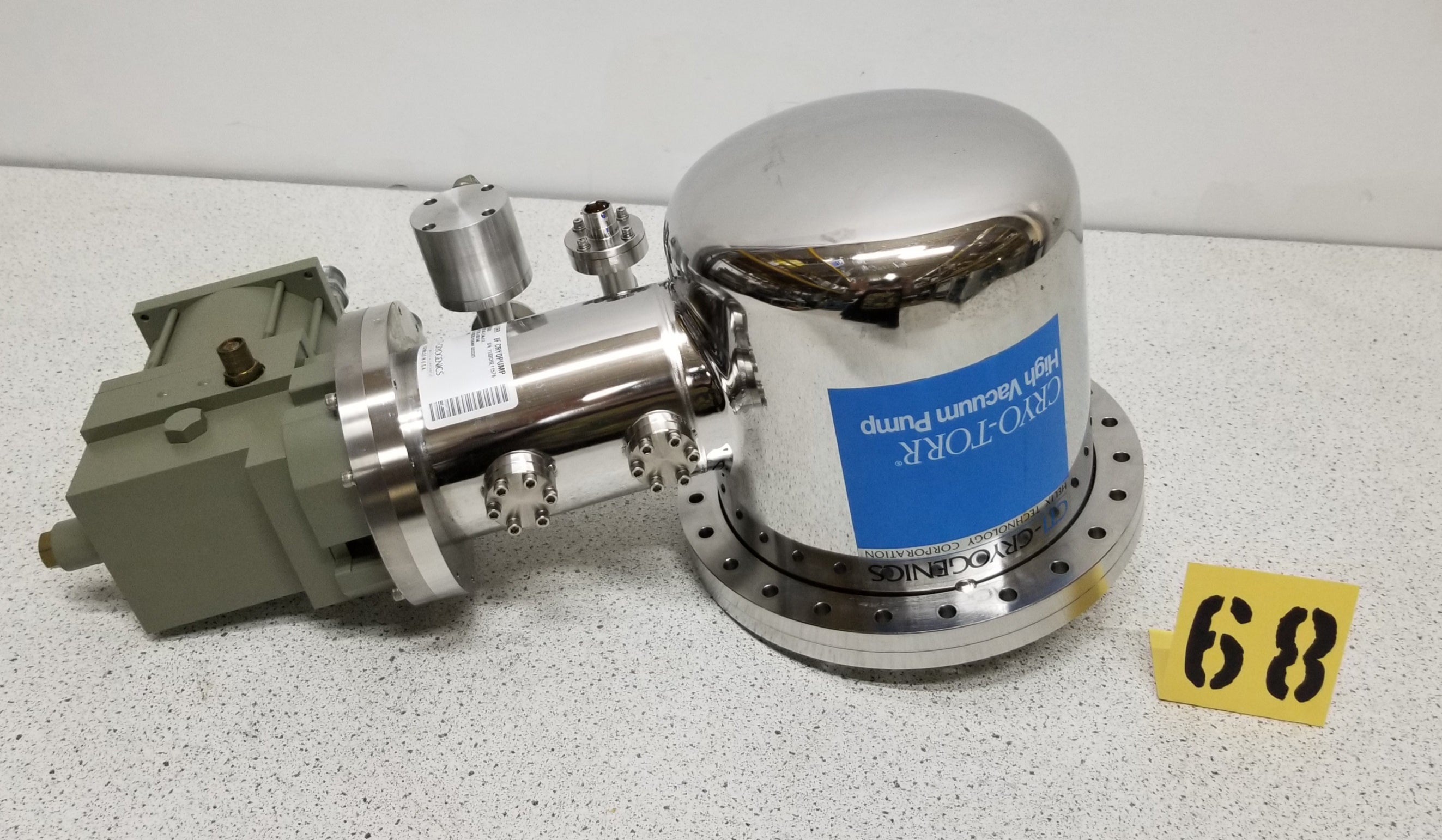 Used CTI CRYO-TORR 8F Cryopump with Conflat Flange