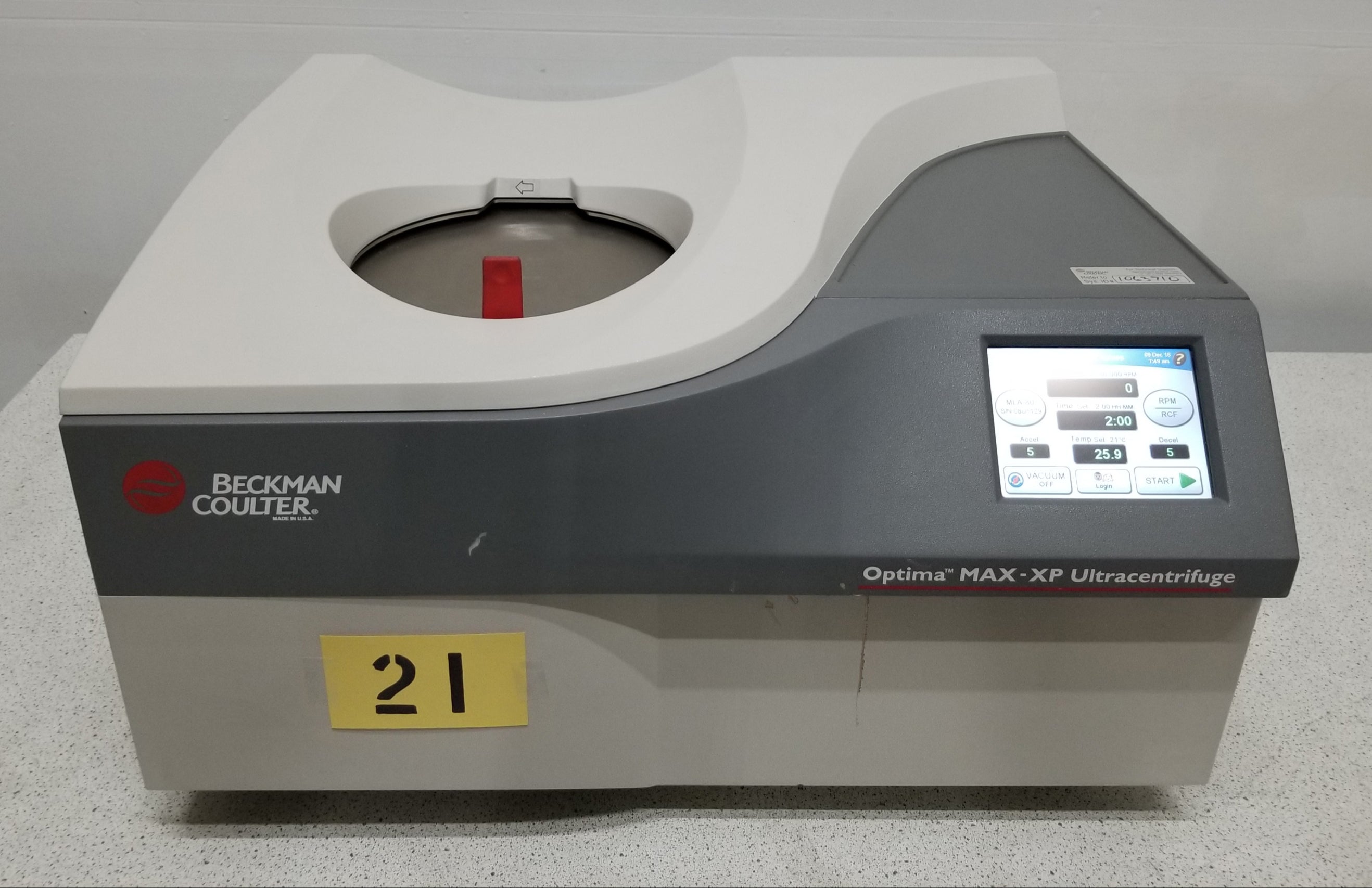 Beckman Coulter Optima MAX-XP Ultracentrifuge