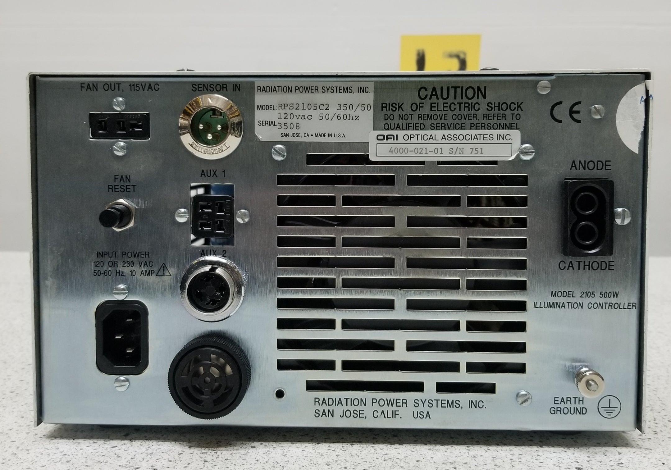 OAI Optical Associates 2105C2 UV Illuminator Power Supply