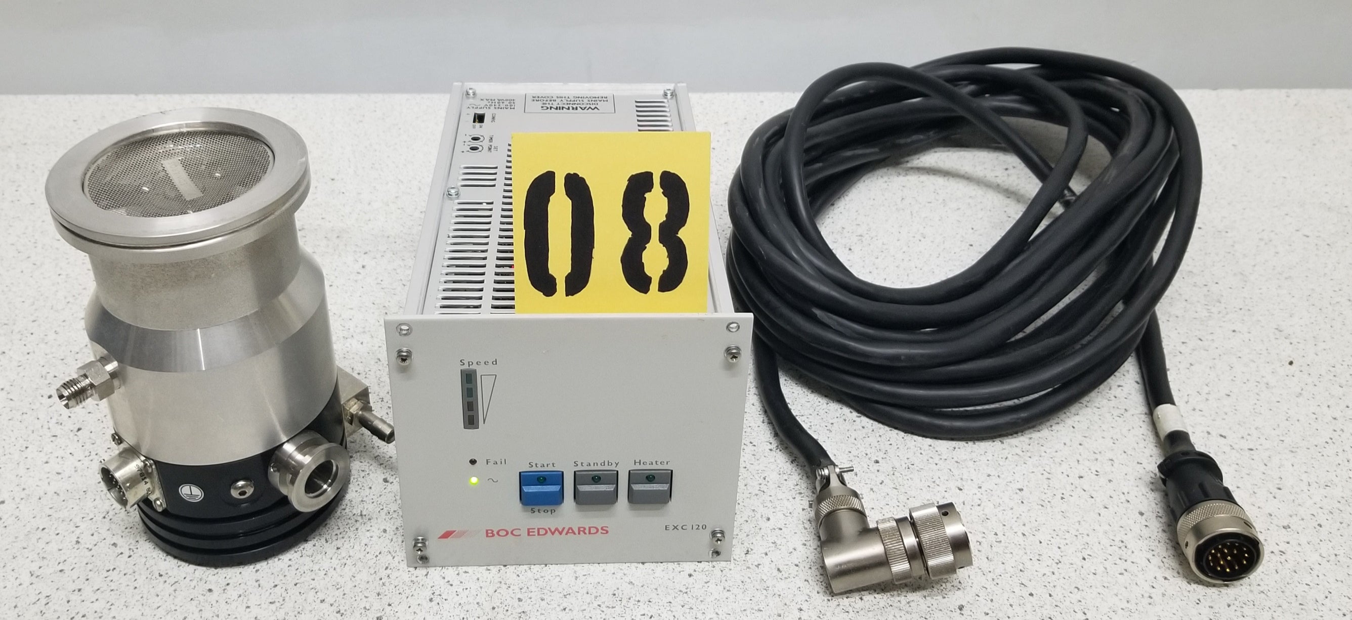 Edwards EXT 70H Compound Turbomolecular Vacuum Pump with EXC 120 Controller