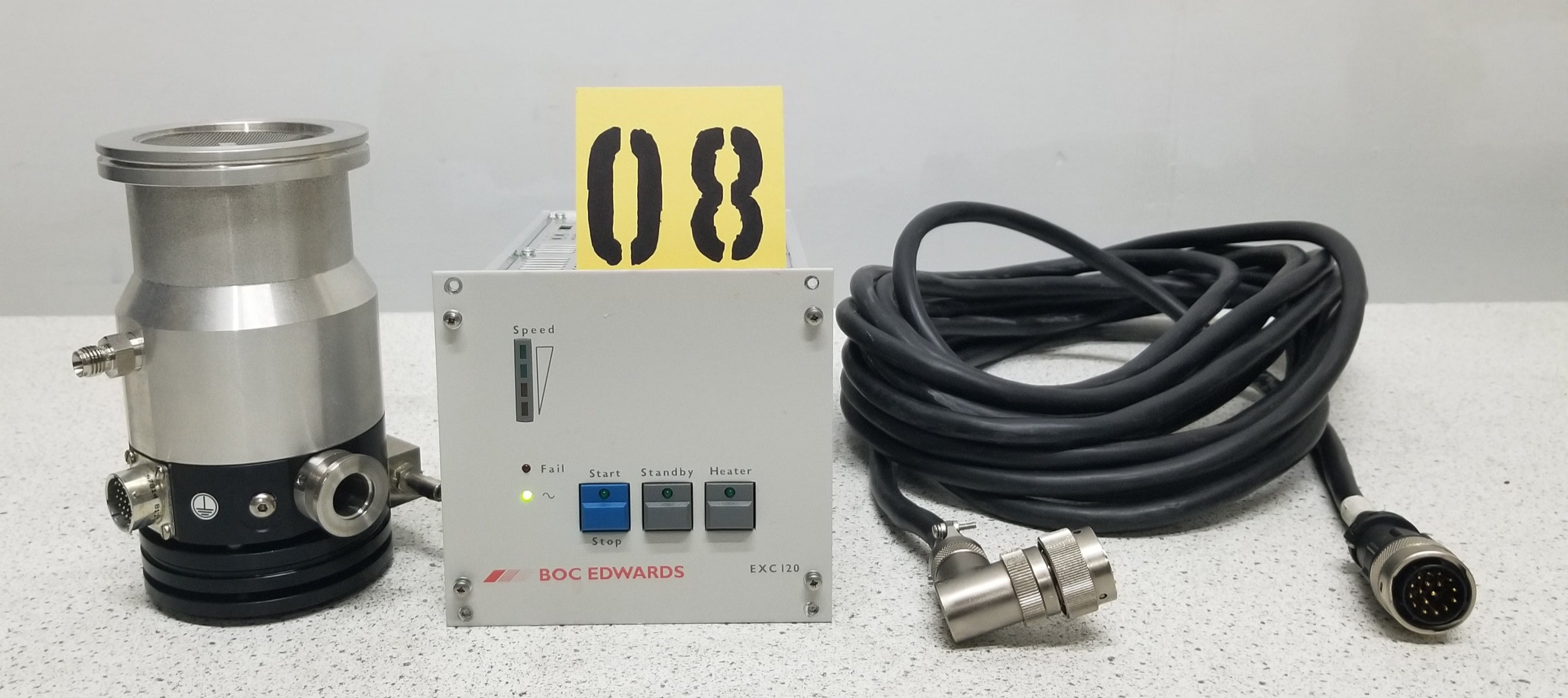 Edwards EXT 70H Compound Turbomolecular Vacuum Pump with EXC 120 Controller