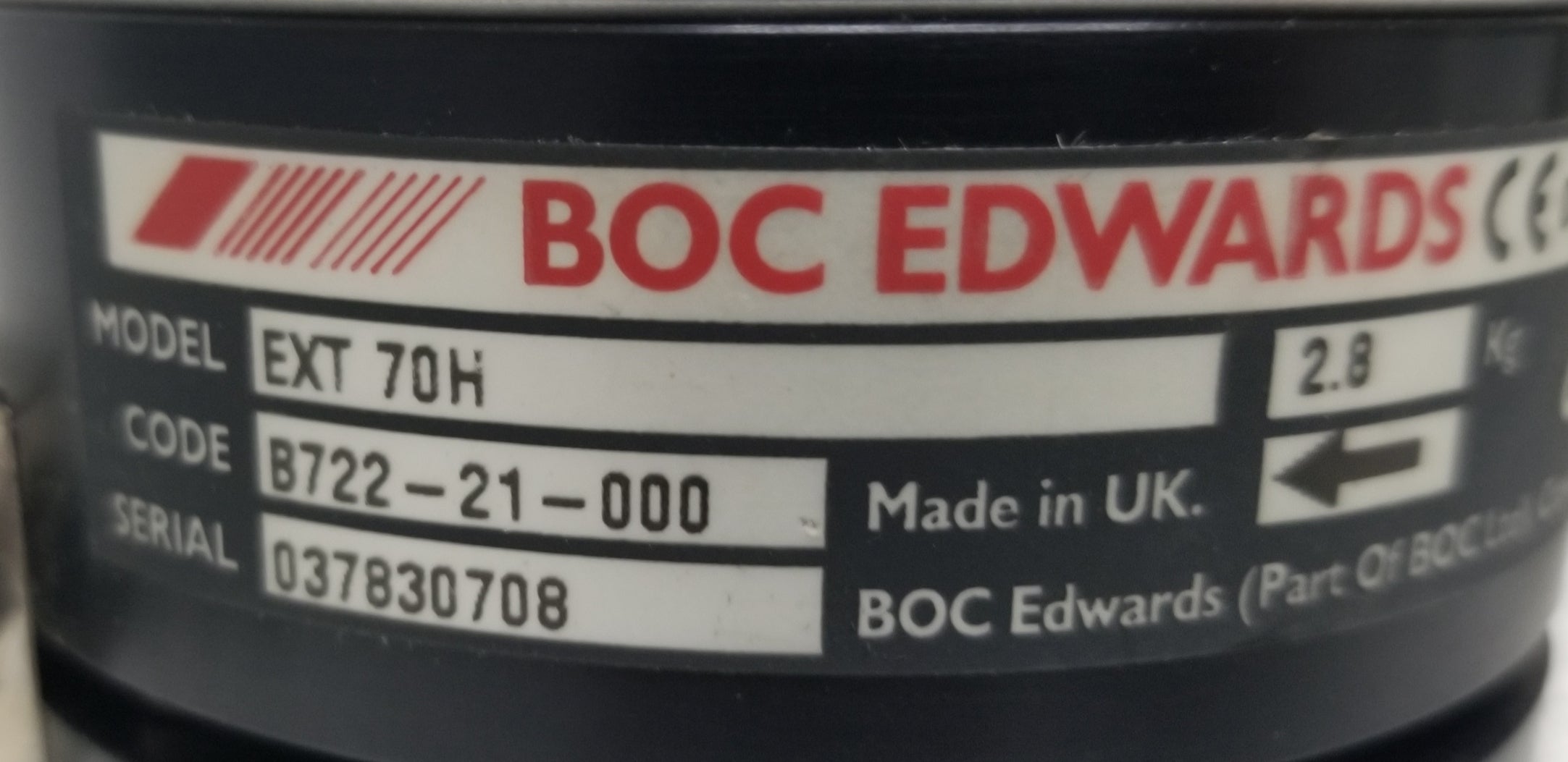 Edwards EXT 70H Compound Turbomolecular Vacuum Pump with EXC 120 Controller