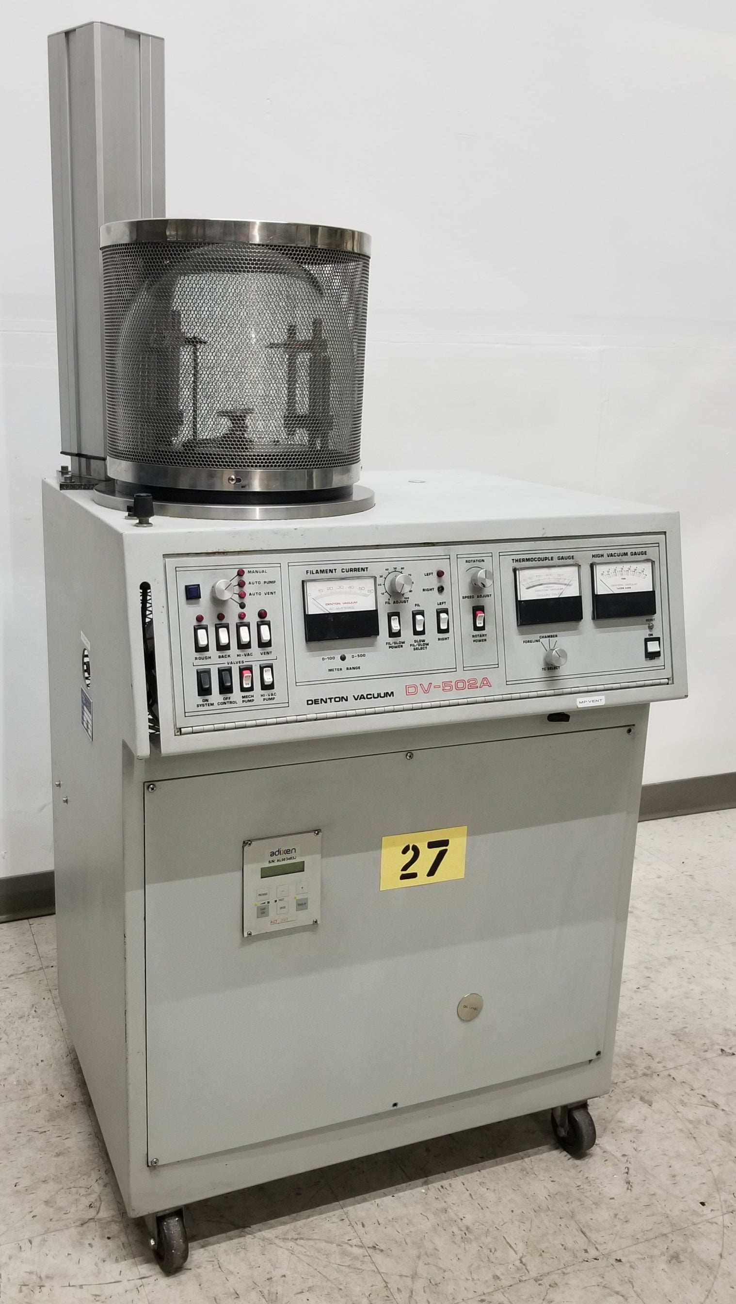 Denton Vacuum DV-502A Dual Source High Vacuum  Thermal Evaporator