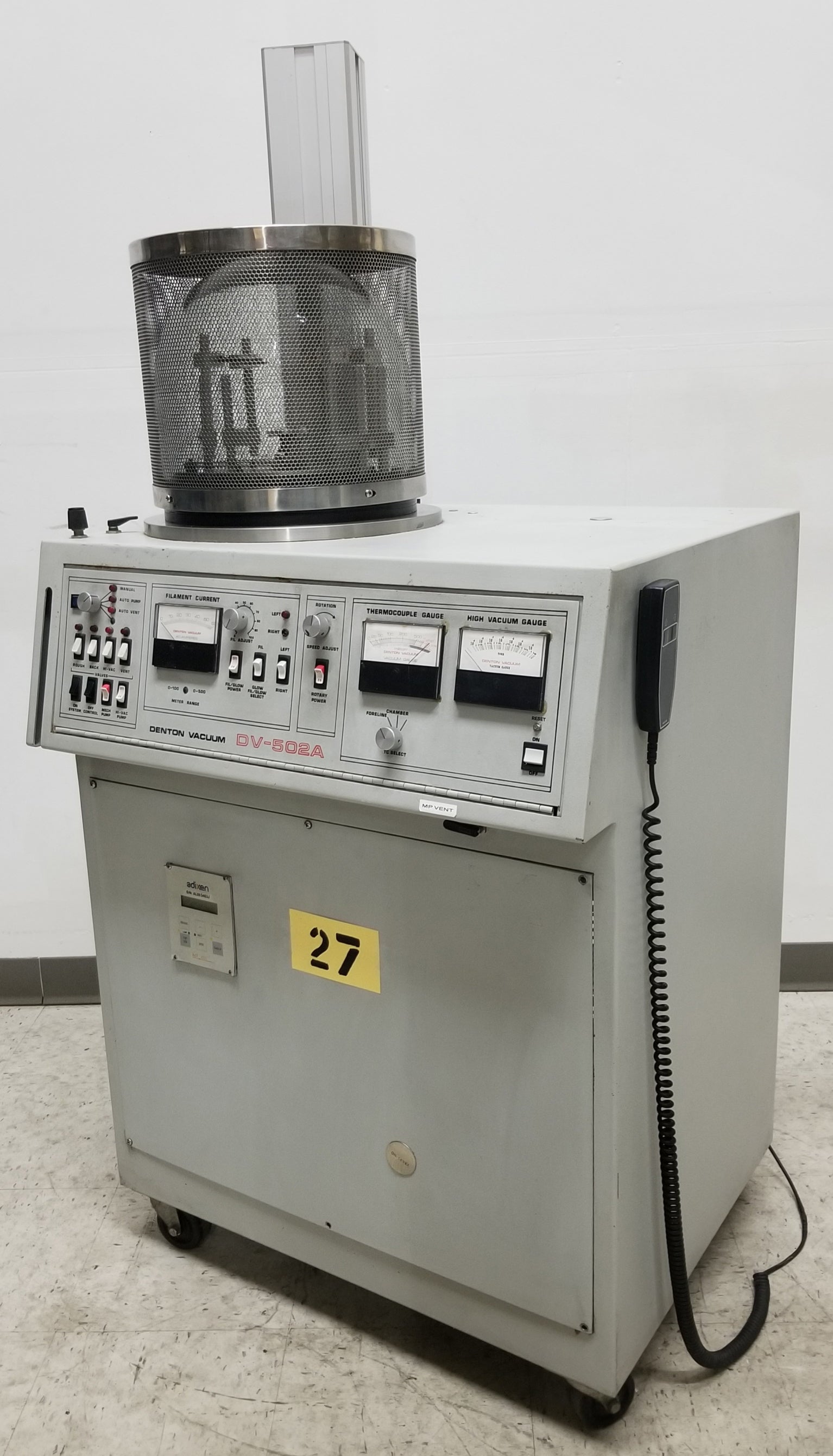 Denton Vacuum DV-502A Dual Source High Vacuum  Thermal Evaporator