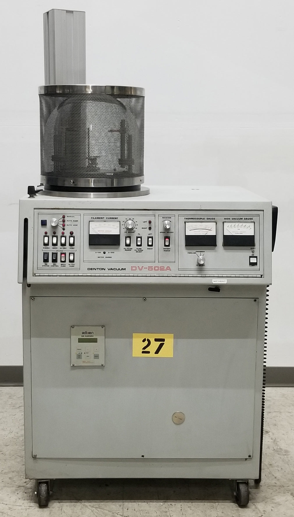 Denton Vacuum DV-502A Dual Source High Vacuum  Thermal Evaporator