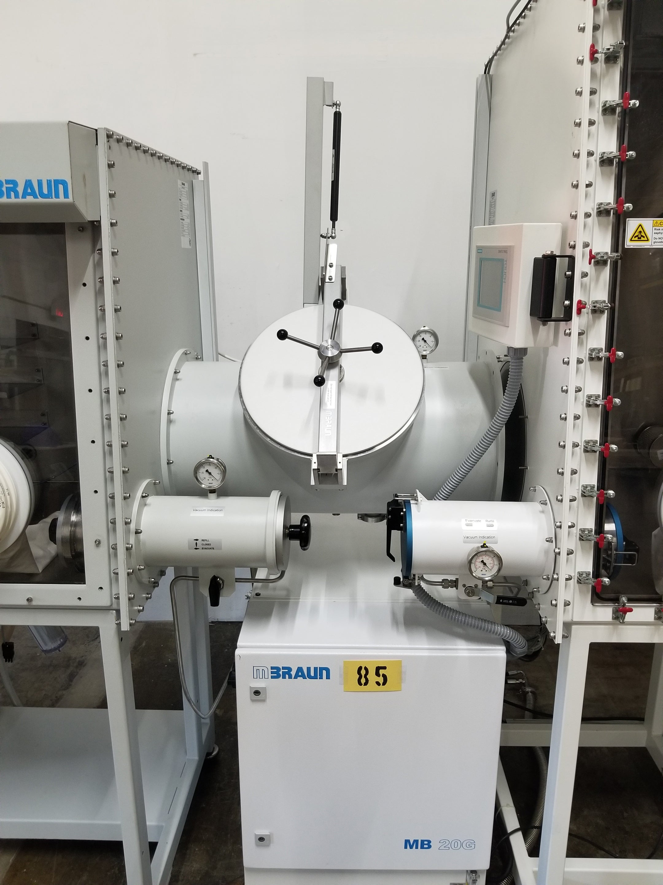Used MBraun Labmaster 130/MB200B Dual Chamber Custom Glove Box