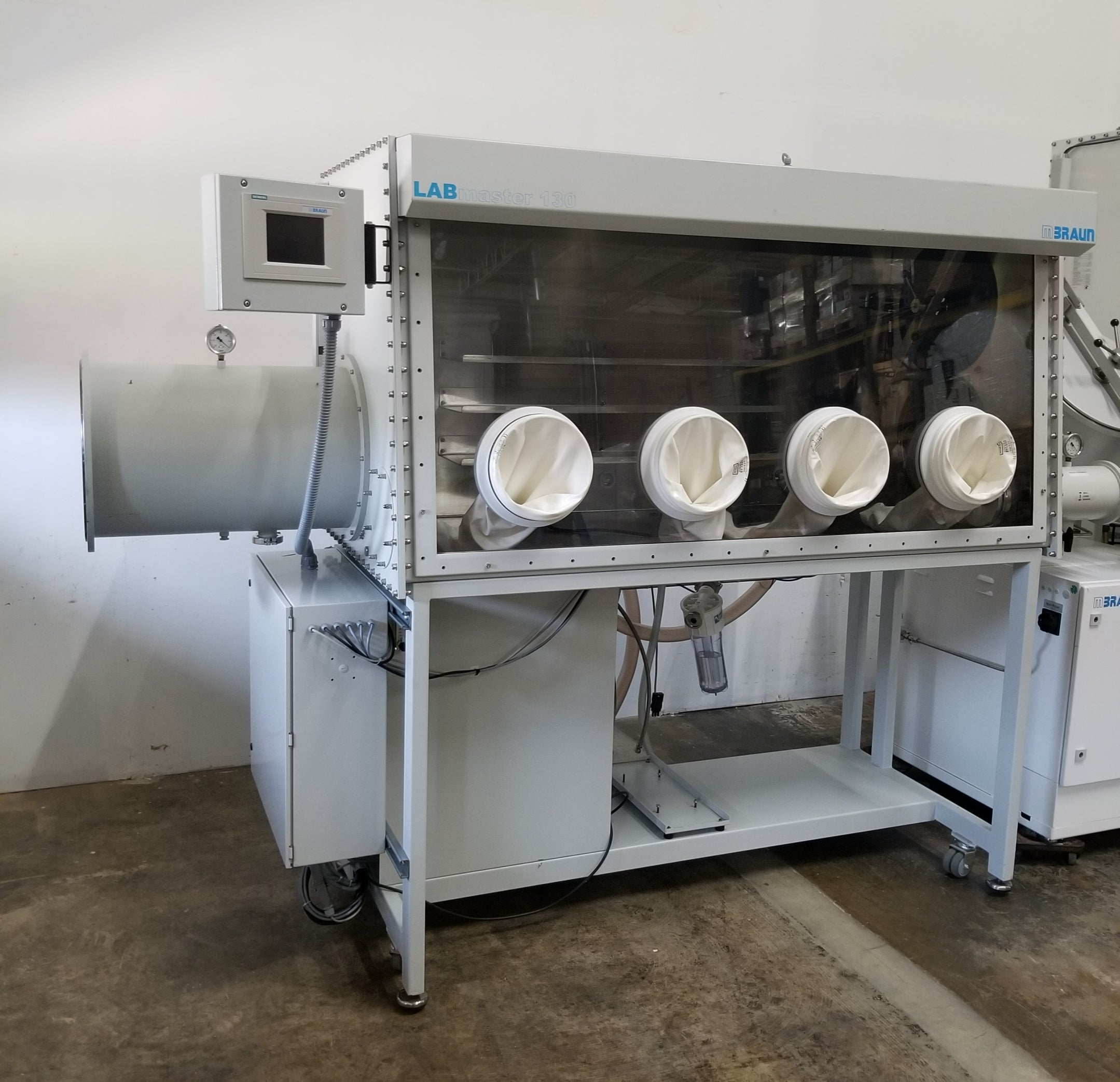 Used MBraun Labmaster 130/MB200B Dual Chamber Custom Glove Box