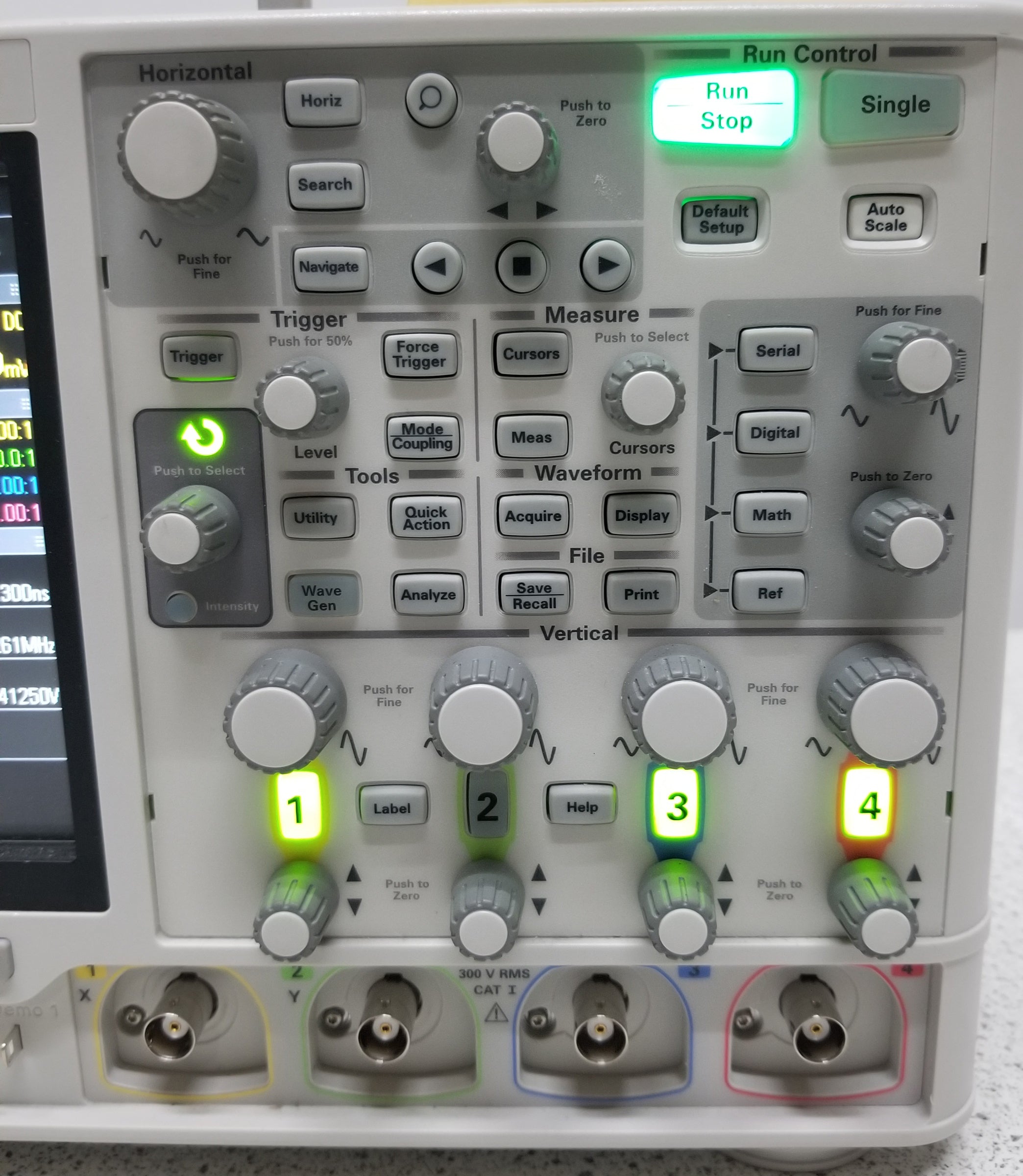 Agilent MSOX2024A Portable Mixed Signal Oscilloscope: 200 MHz, 4 Analog Plus 8 Digital Channels
