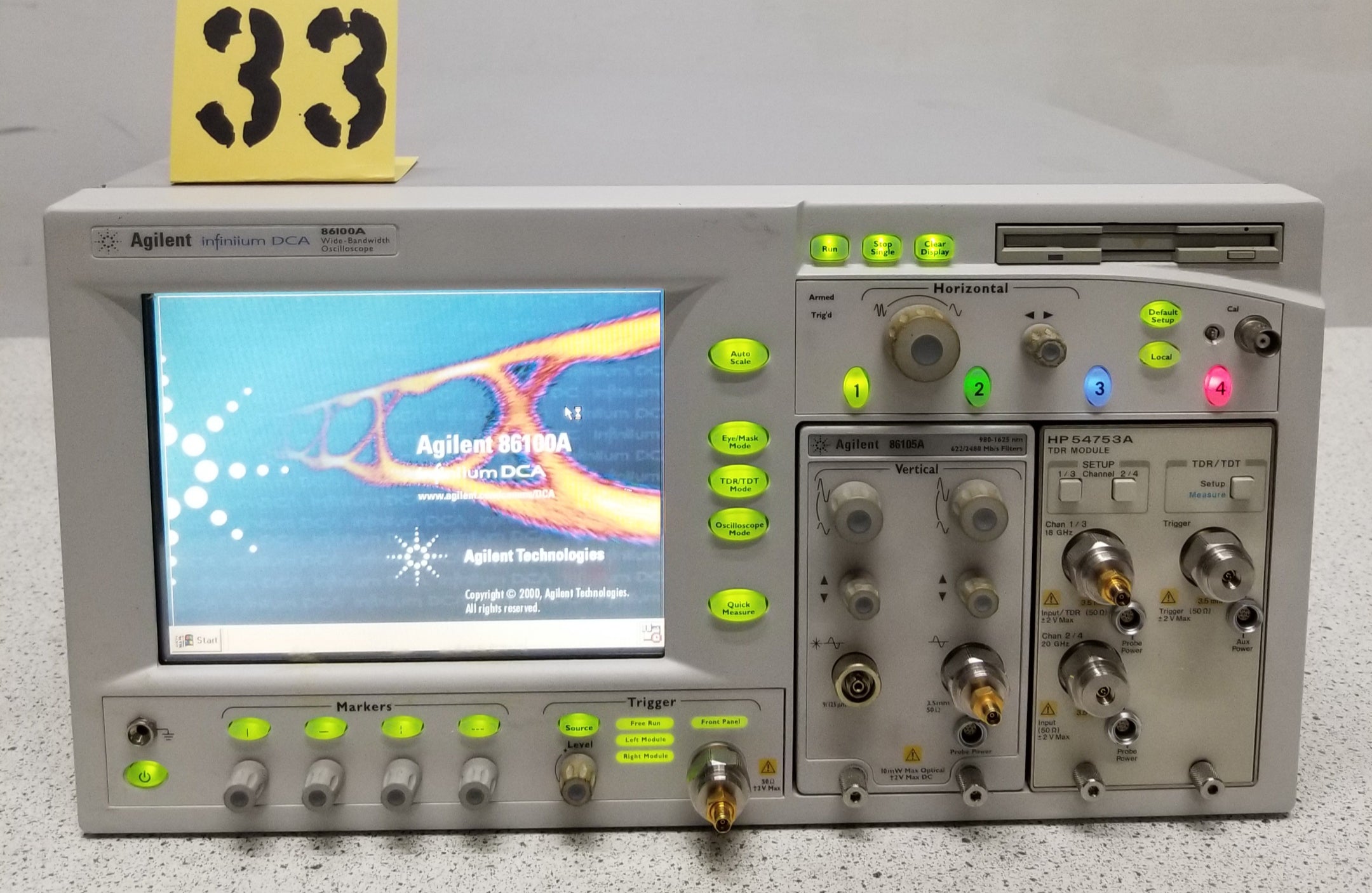 Agilent 86100A Wide Bandwith Oscilloscope with 86105A and 54753A