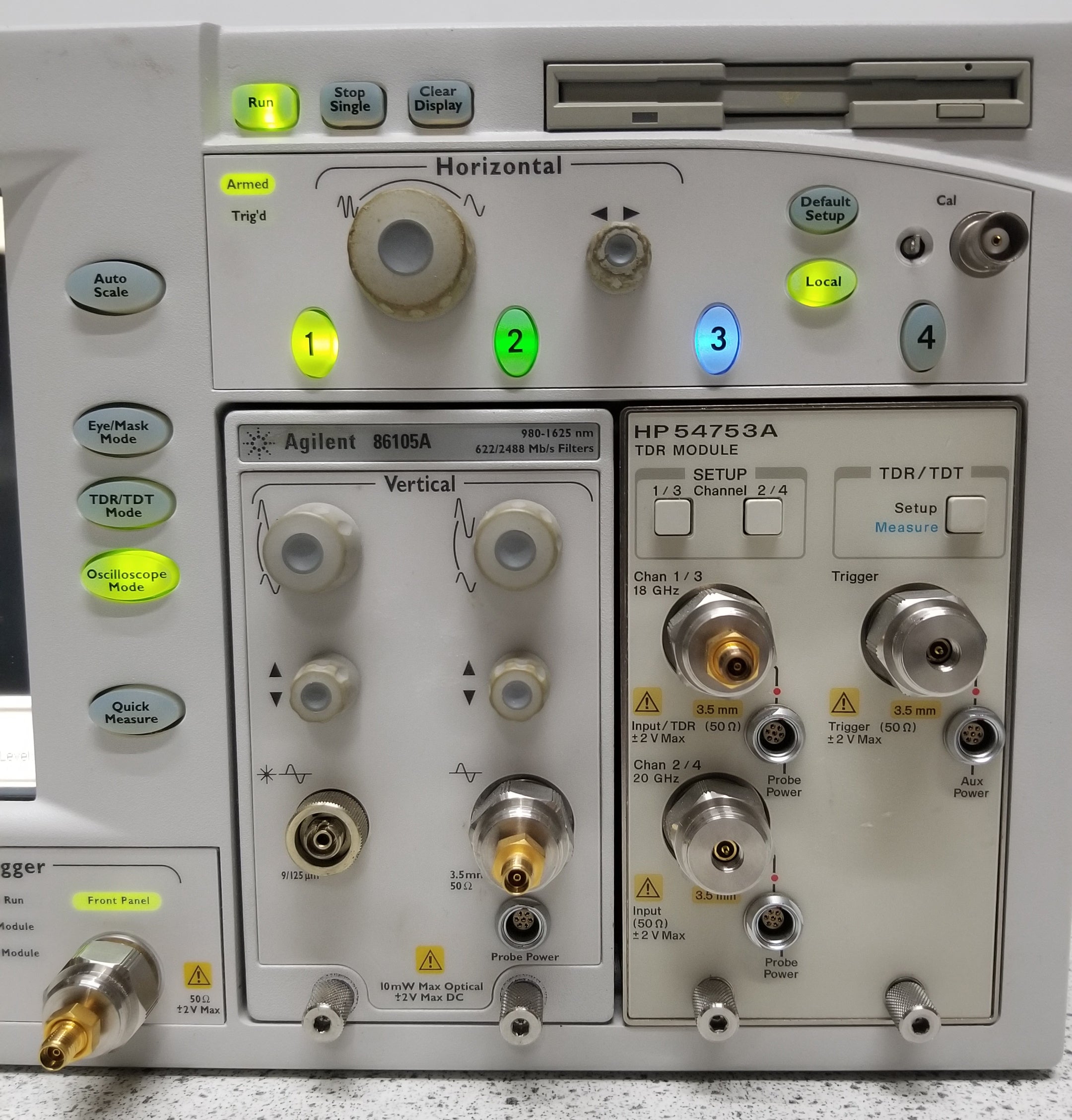 Agilent 86100A Wide Bandwith Oscilloscope with 86105A and 54753A