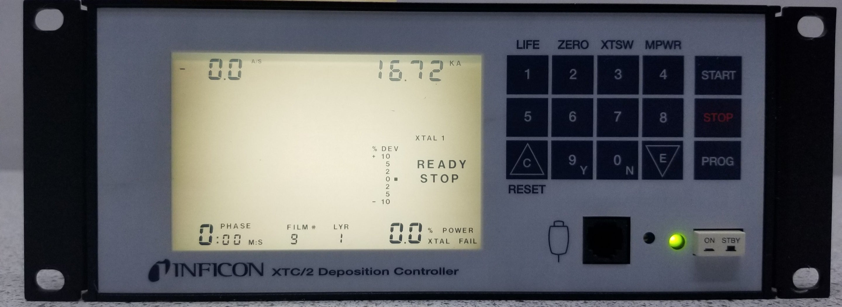 Inficon XTC/2 Crystal Deposition Rate Controller