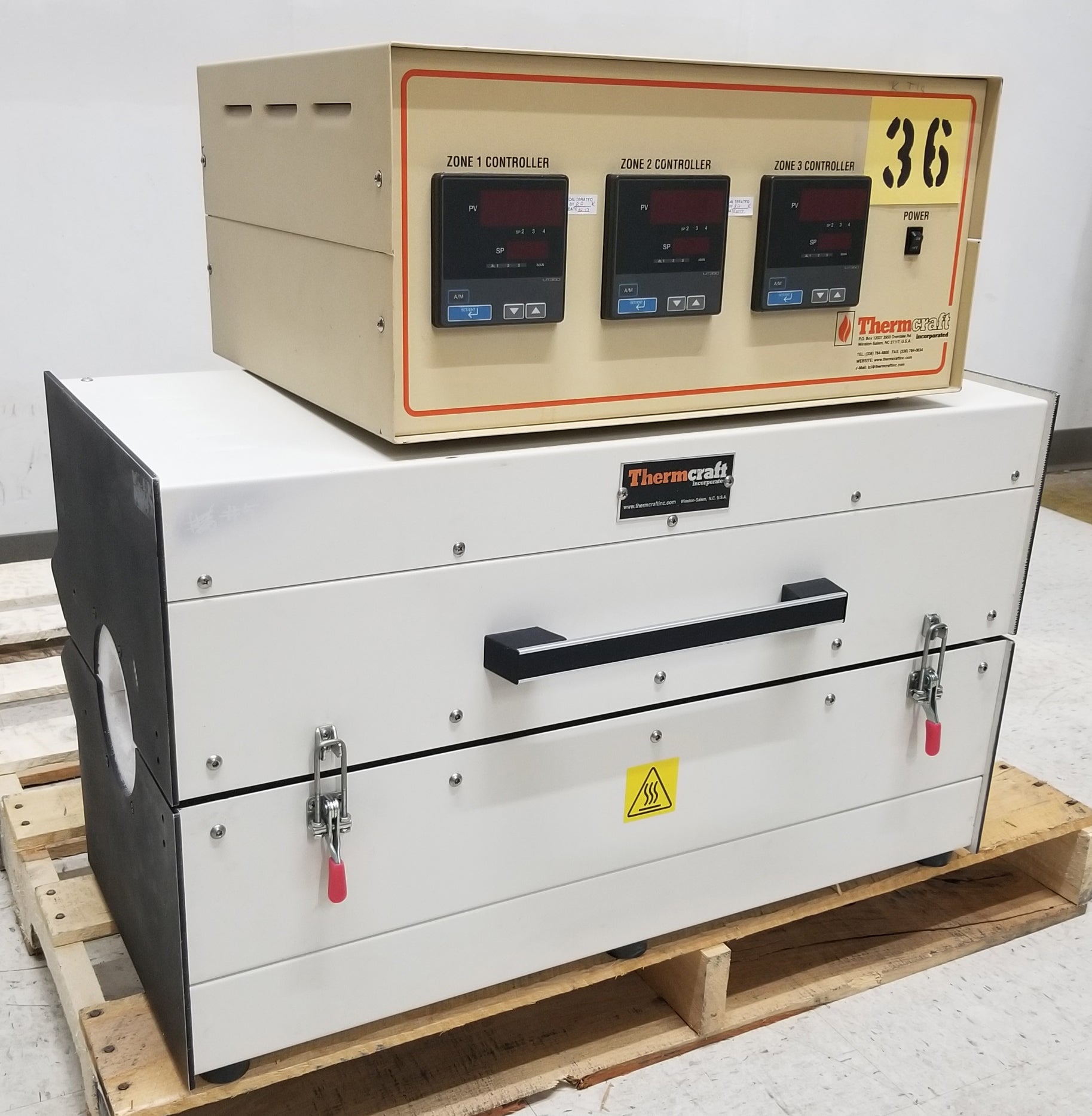 Thermcraft 1200°C 3-Zone Split Tube Furnace XST-3-0-24-3C
