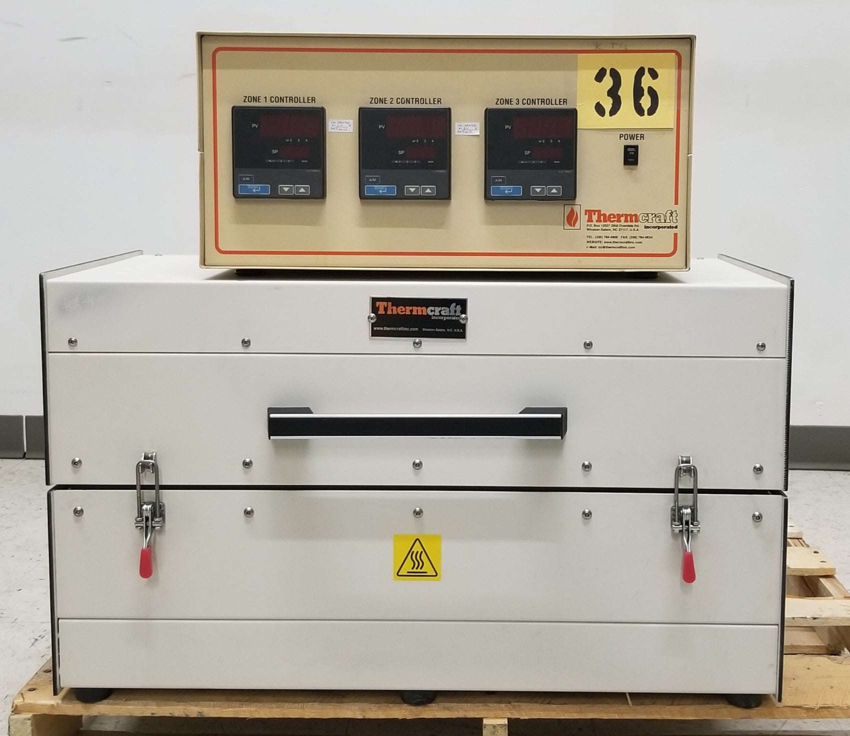 Thermcraft 1200°C 3-Zone Split Tube Furnace XST-3-0-24-3C