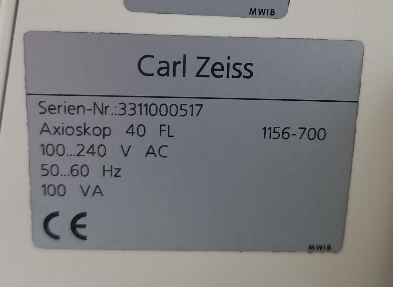 Zeiss Axioskop 40 Trinocular Microscope with Fluorescence