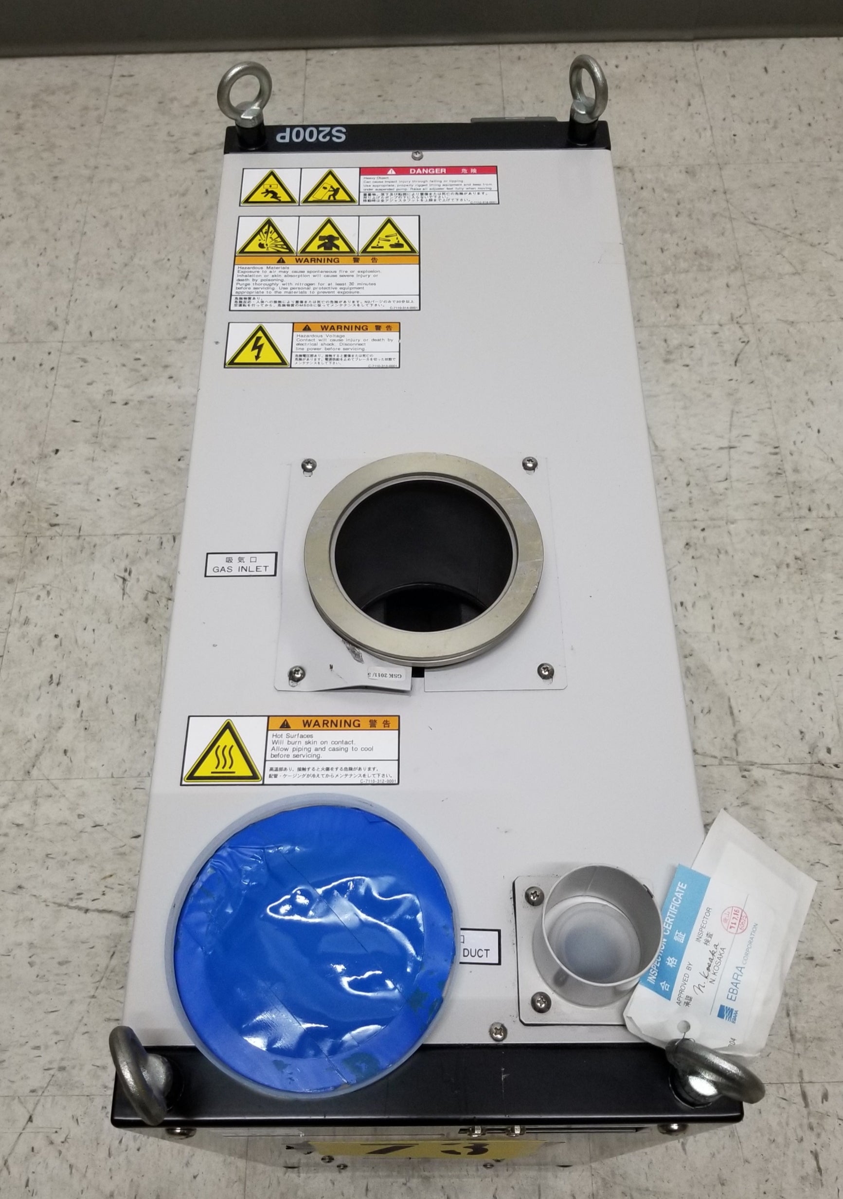 Used Ebara EVS200P Dry Pump Package without Control Pendant