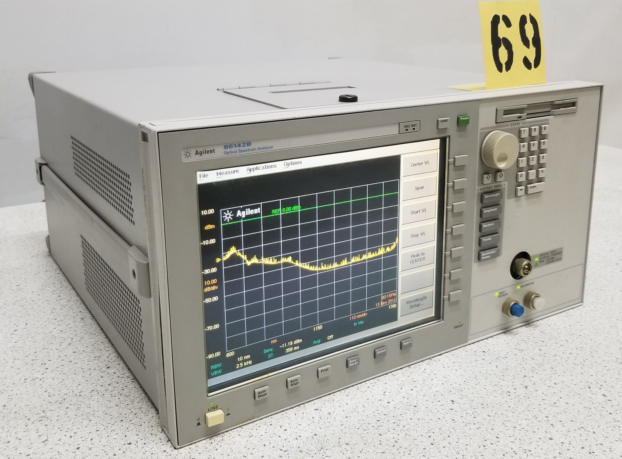 AGILENT 86142B Optical Spectrum Analyzer Options 001, 004,006&nbsp;