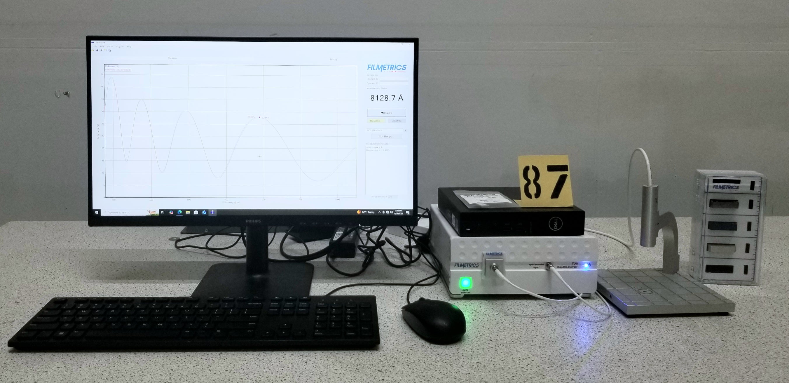Used Filmetrics F20 Advanced Thin Film Measurement System