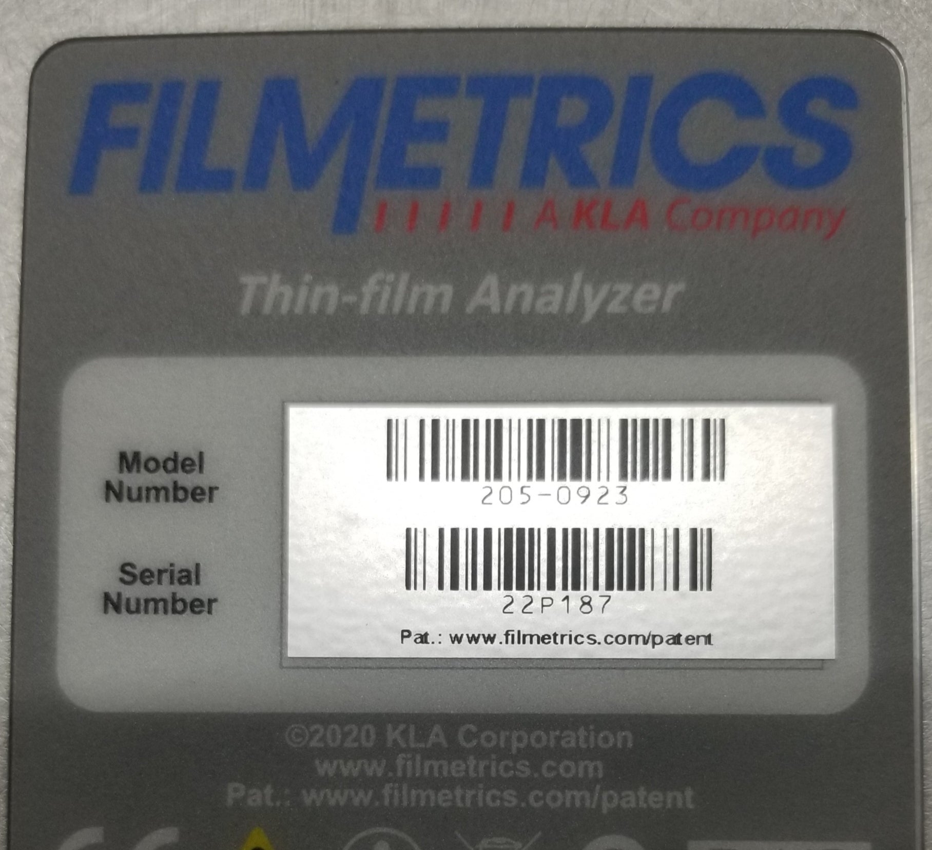 Used Filmetrics F20 Advanced Thin Film Measurement System