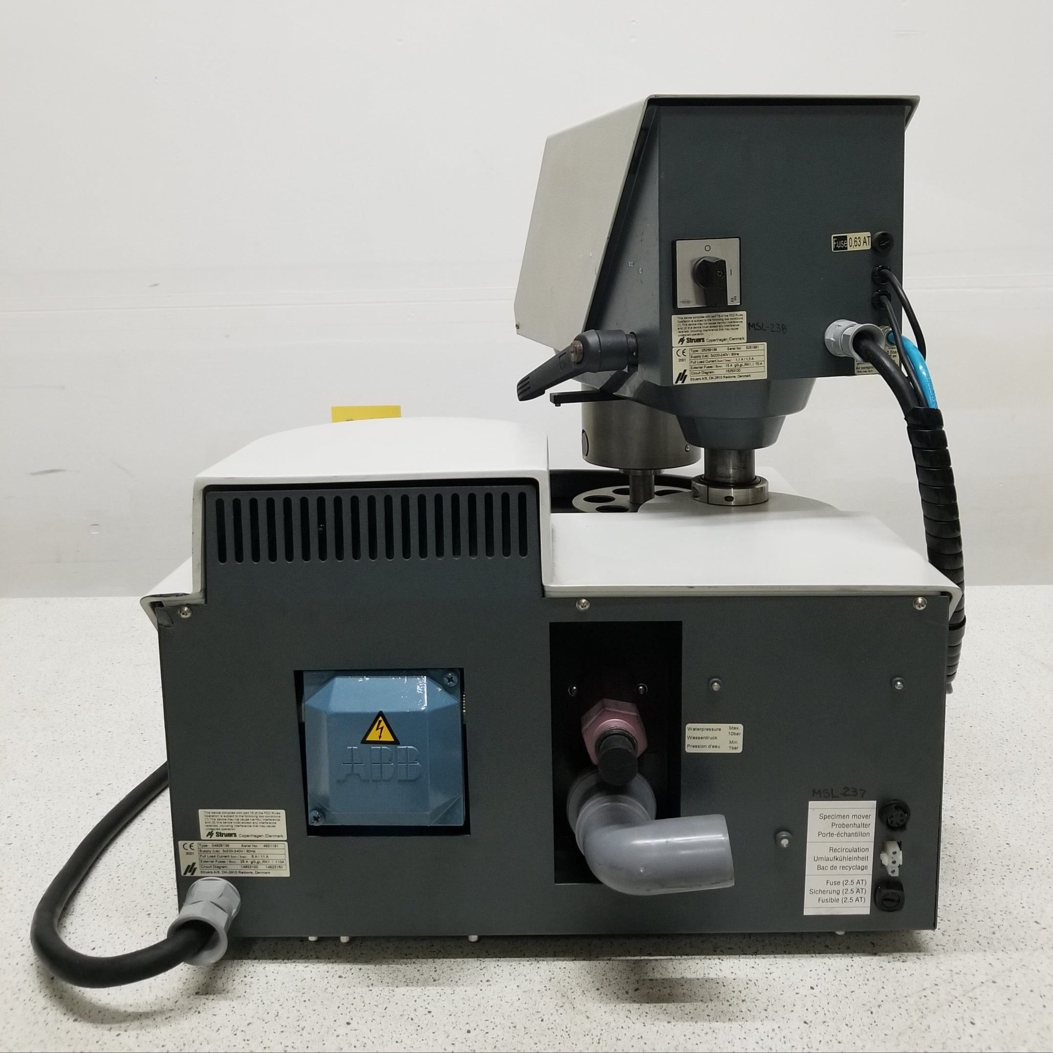 Struers ROTOPOL-31 Polisher Grinder Sample Prep System with ROTOFORCE-4 Power Head