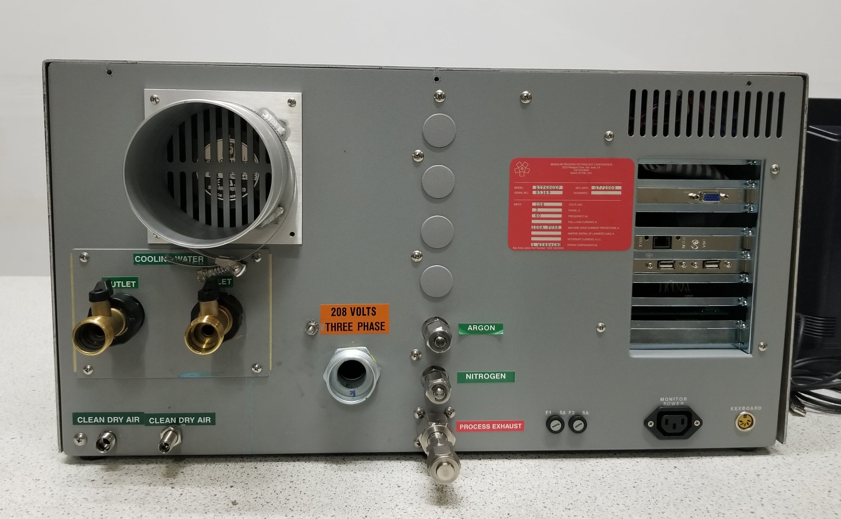 Modular Process Technology RTP-600XP Rapid Thermal Processing System