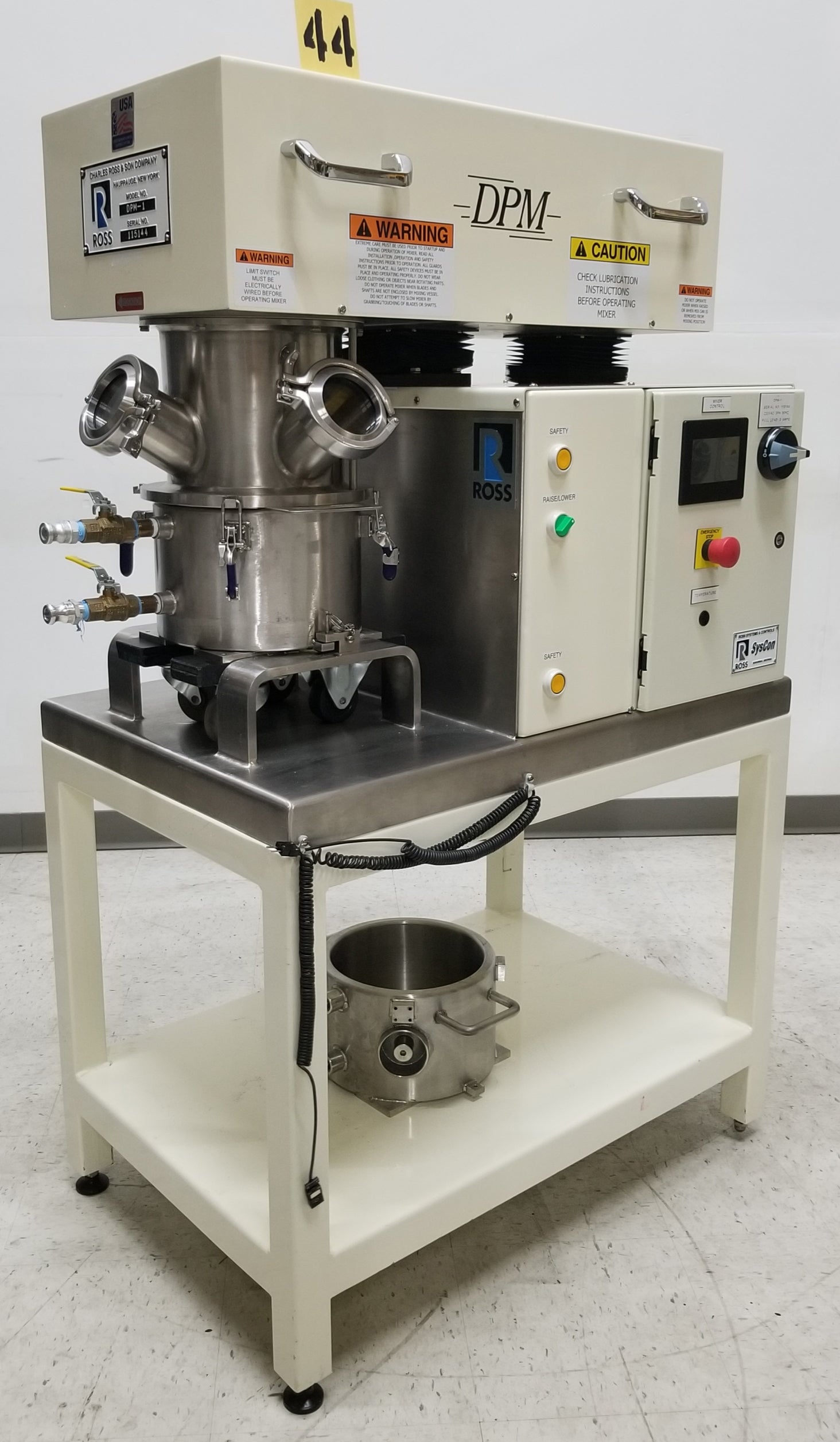 Charles Ross DPM-1 Low-Shear High-Torque Double Planetary Mixer
