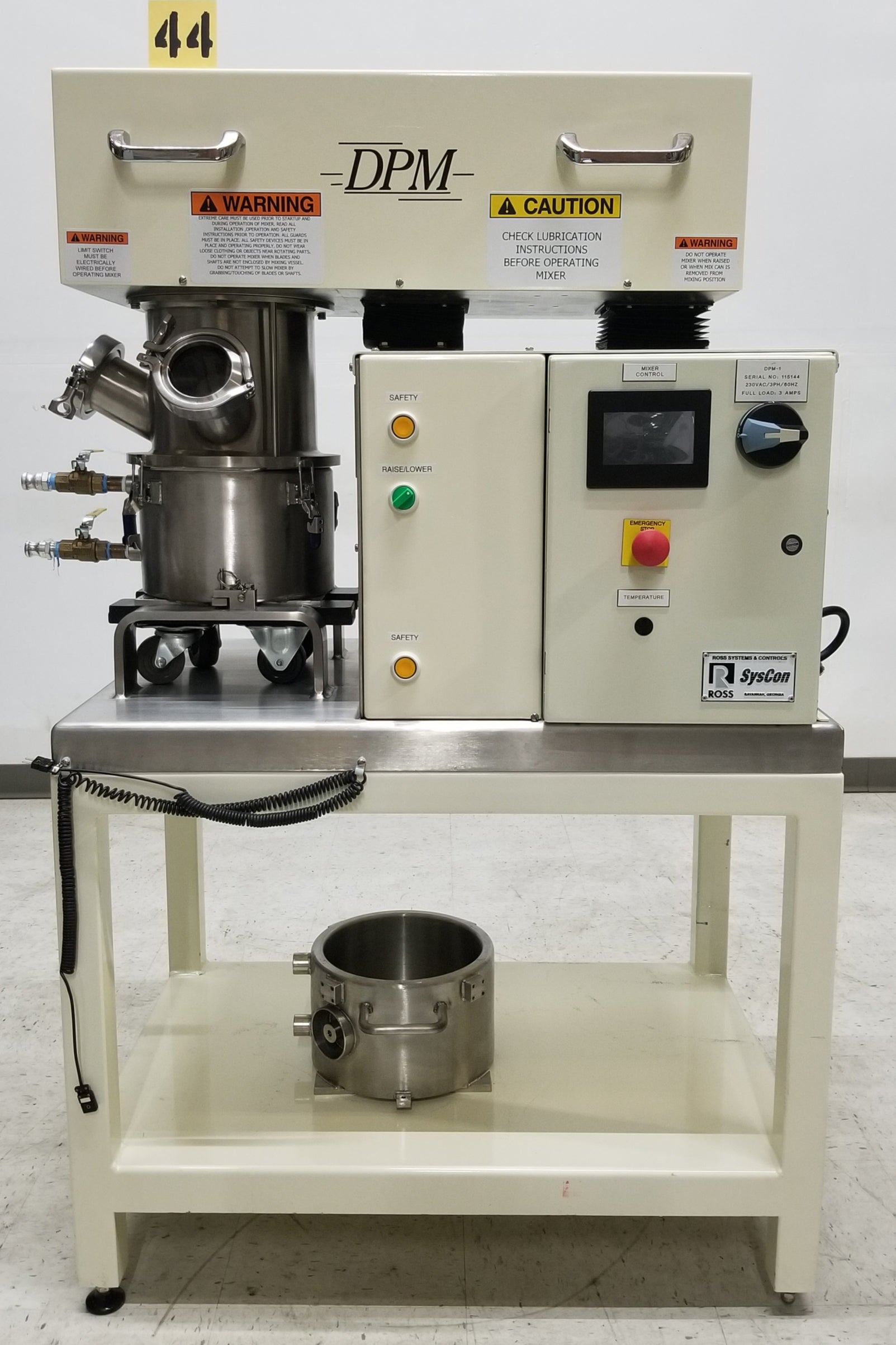 Charles Ross DPM-1 Low-Shear High-Torque Double Planetary Mixer