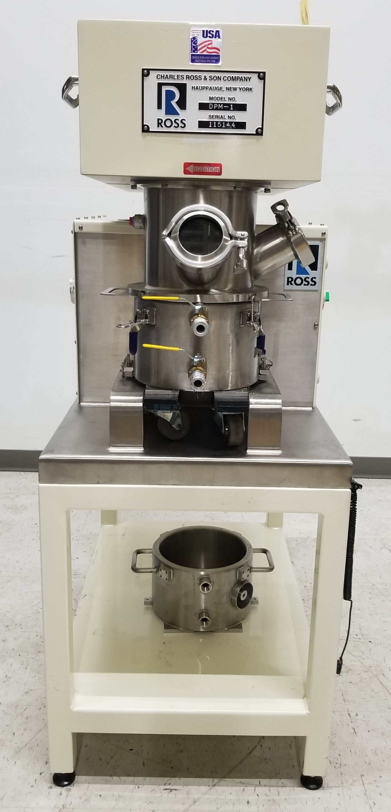 Charles Ross DPM-1 Low-Shear High-Torque Double Planetary Mixer