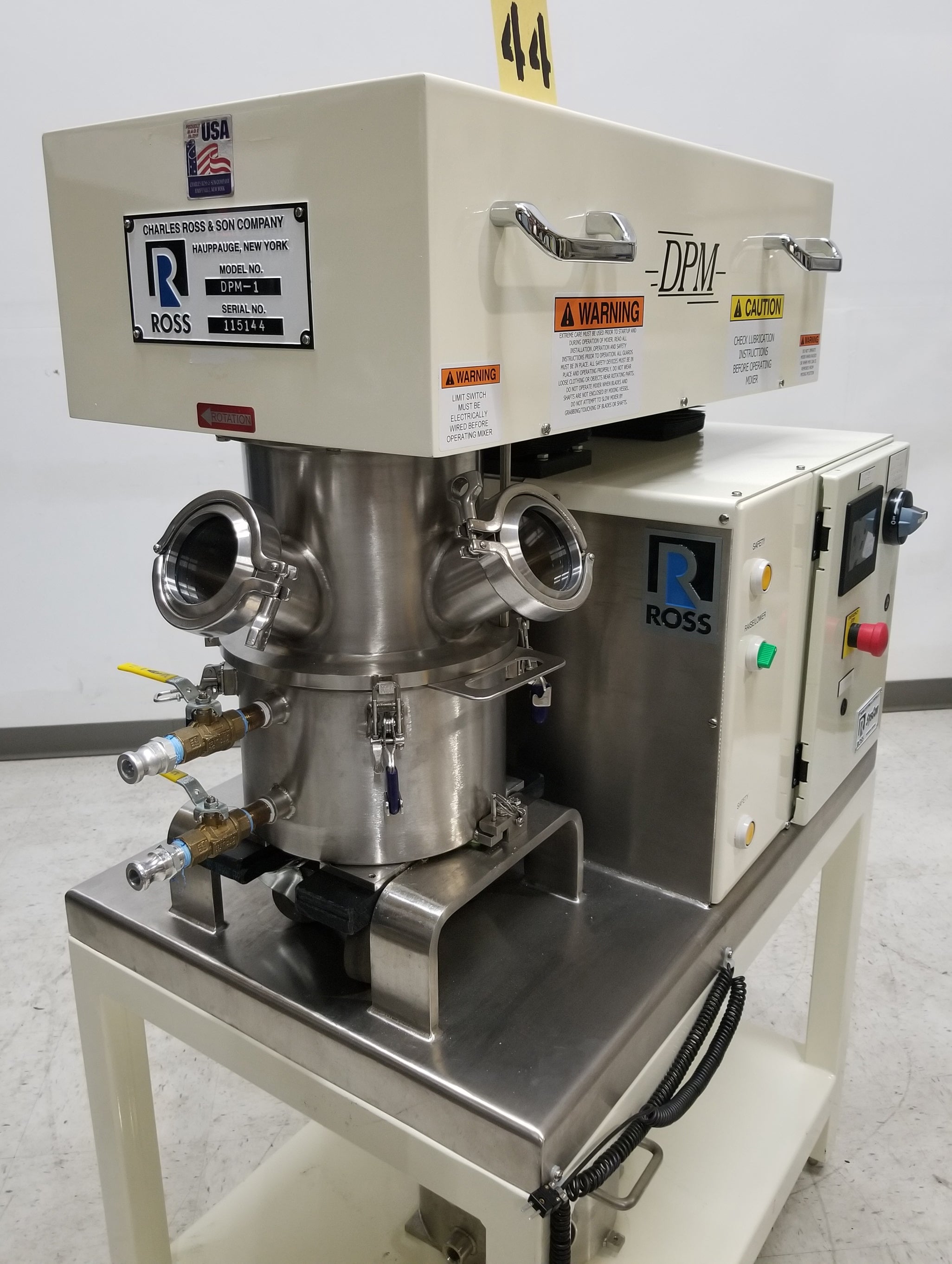 Charles Ross DPM-1 Low-Shear High-Torque Double Planetary Mixer