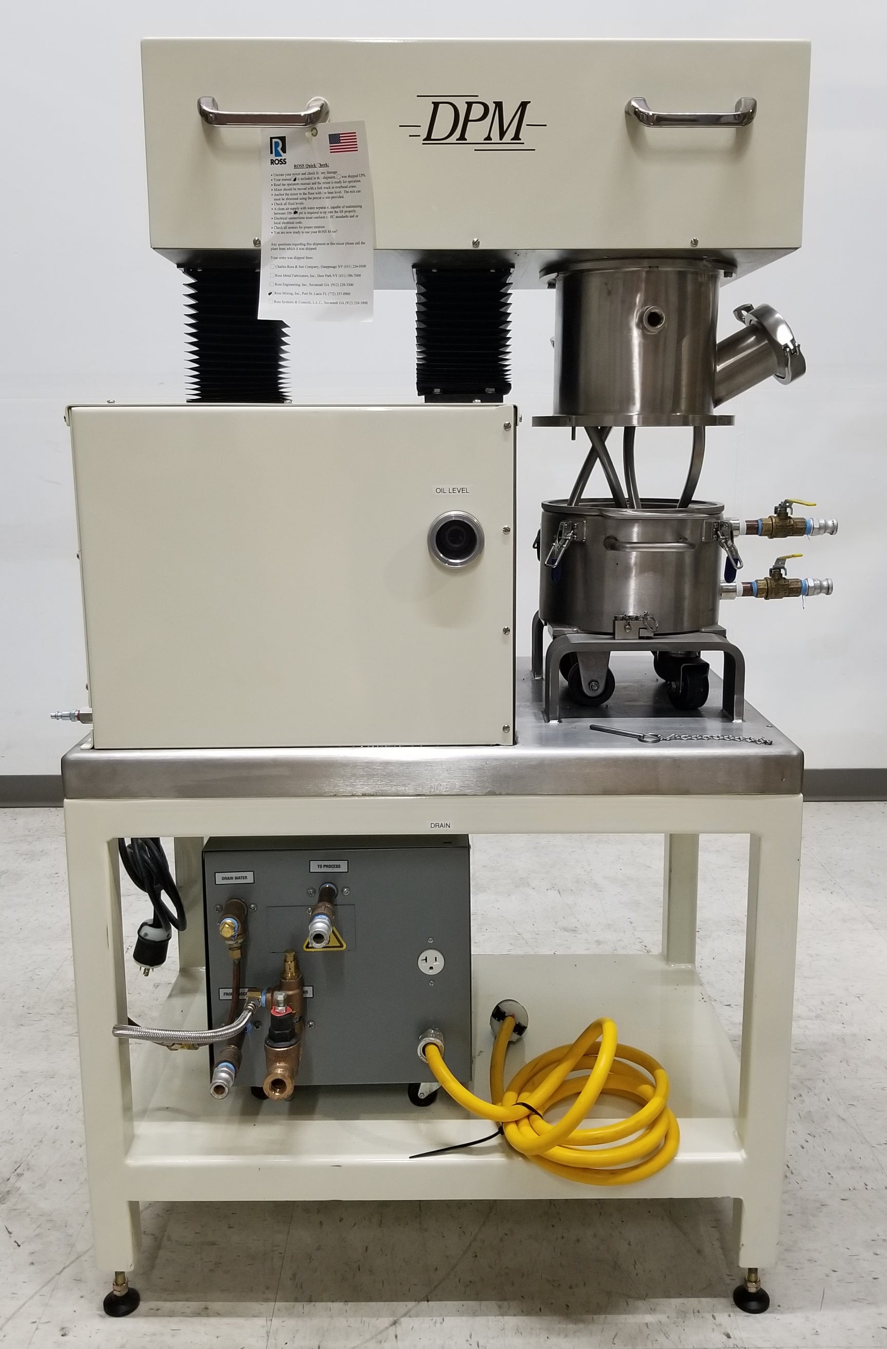 Charles Ross DPM-1 Low-Shear High-Torque Double Planetary Mixer