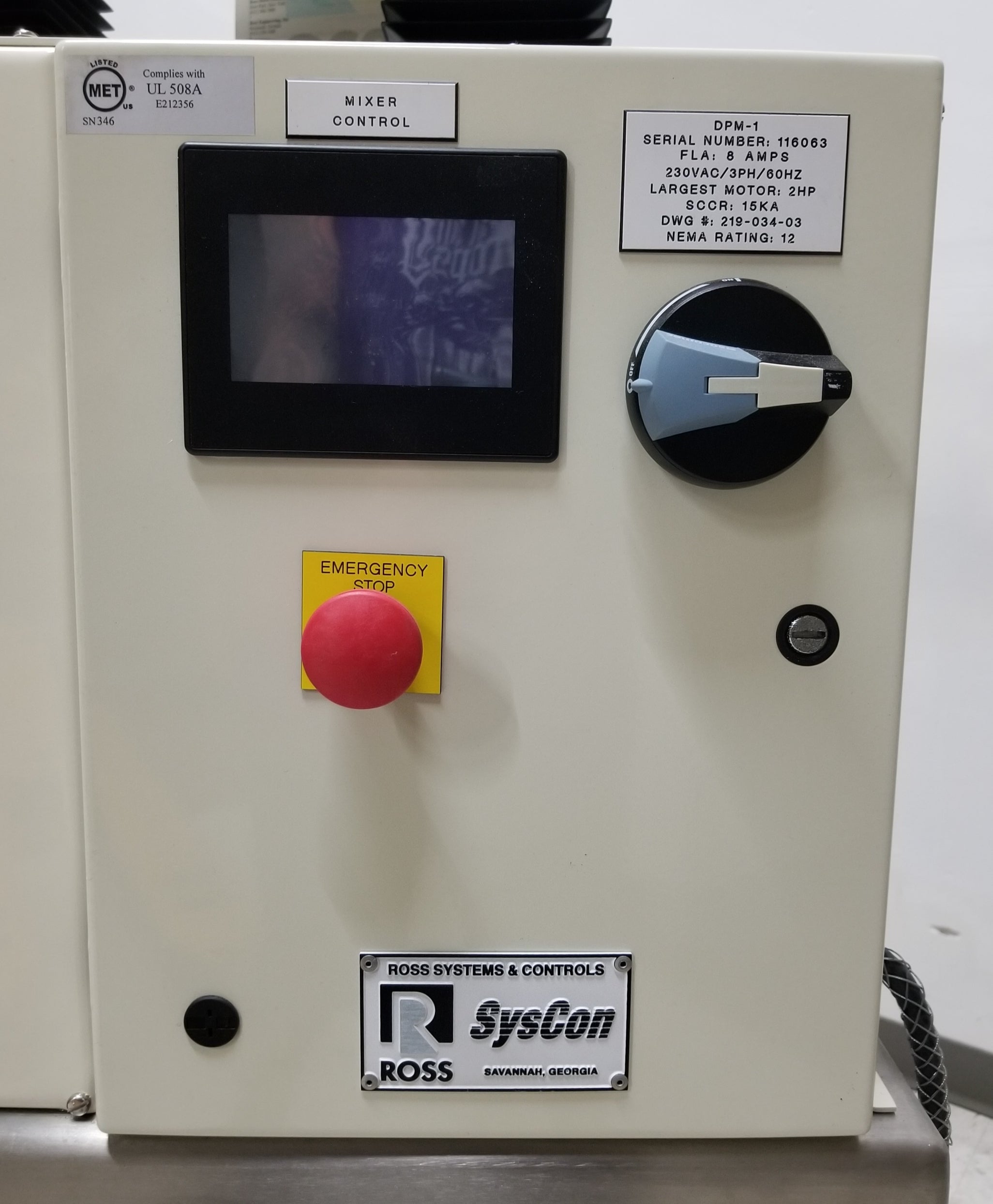 Charles Ross DPM-1 Low-Shear High-Torque Double Planetary Mixer
