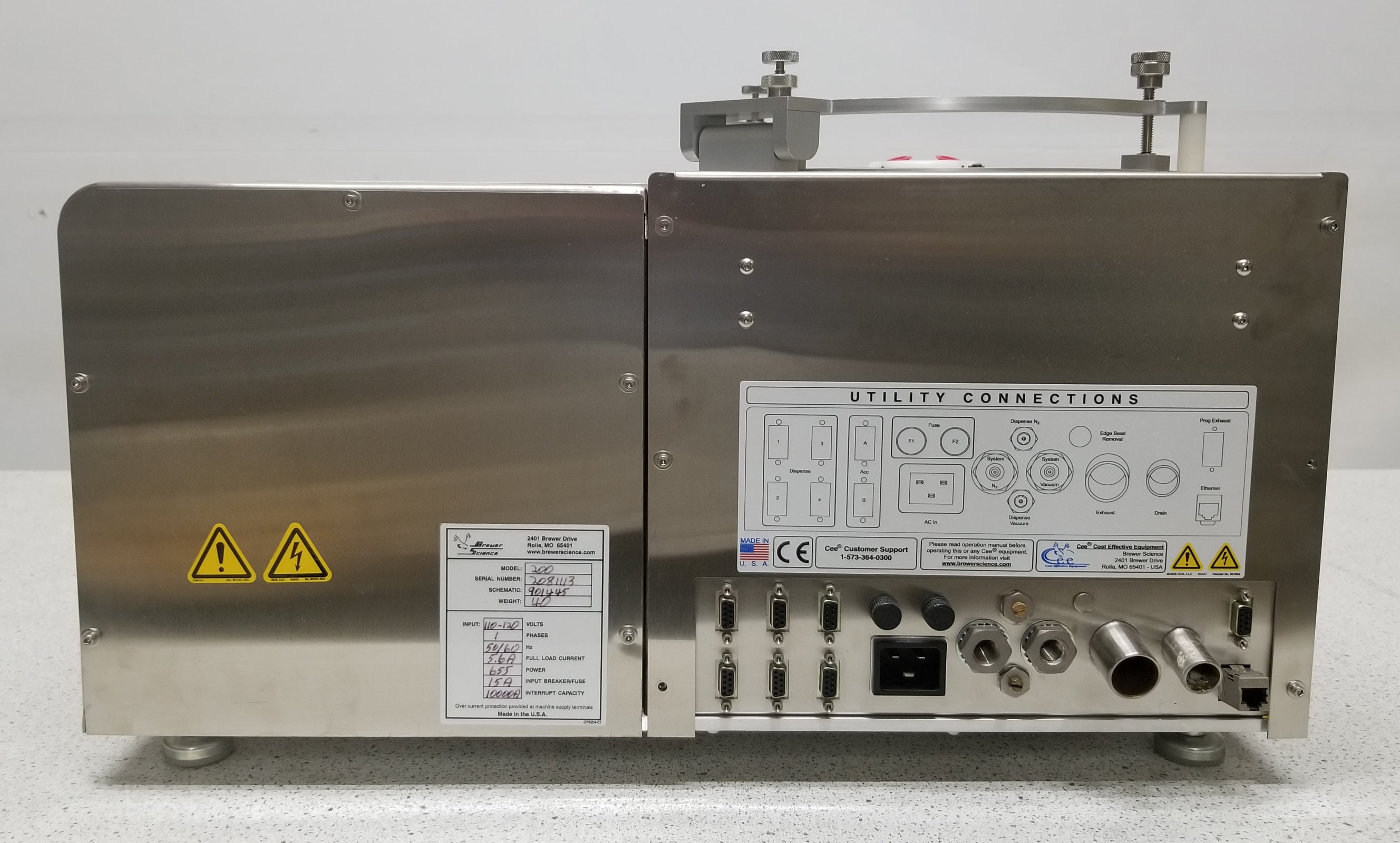 Cee Brewer Science 200 Photoresist Spin Coater