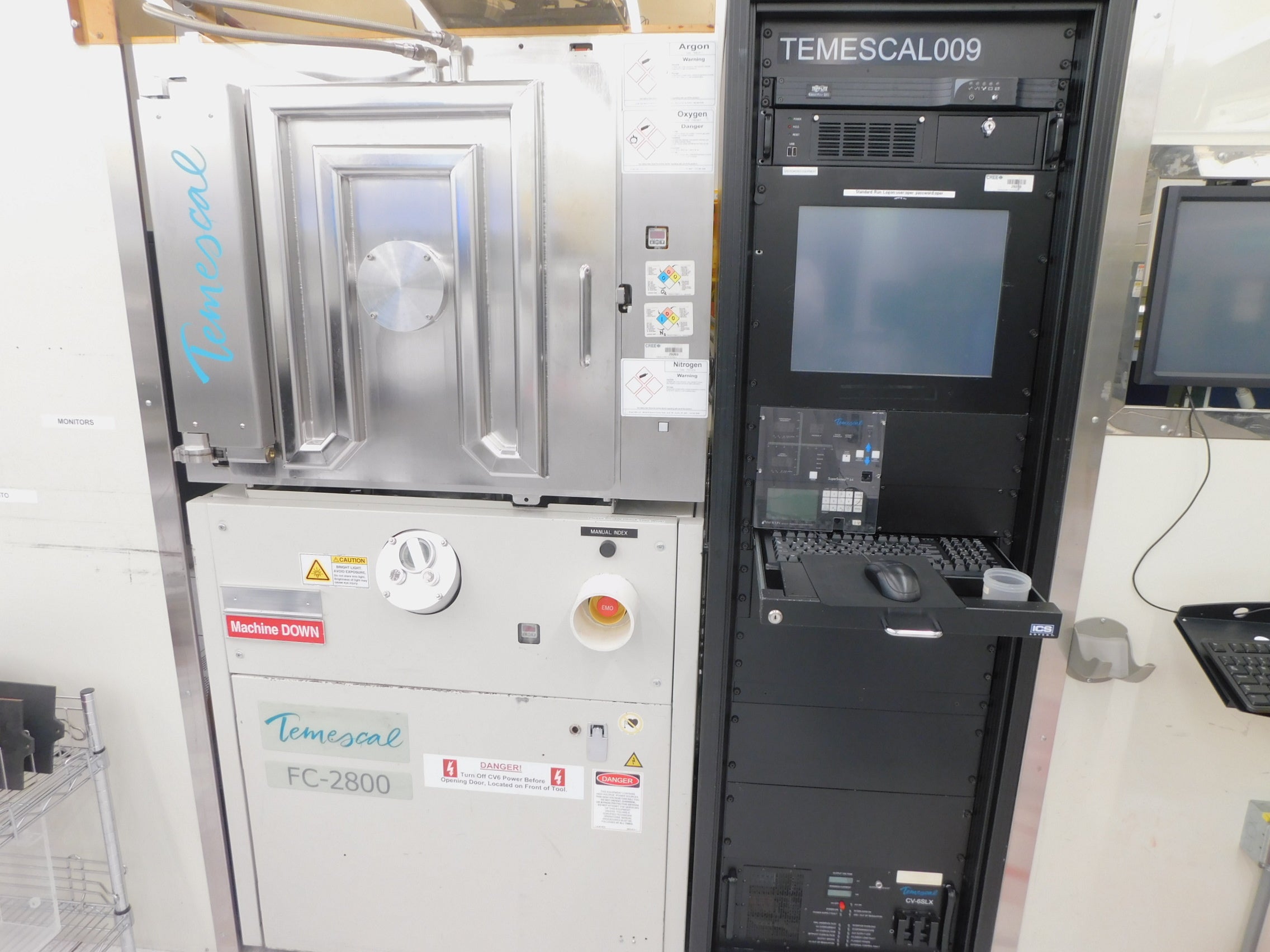 Temescal FC-2800 E-beam Evaporator Deposition System